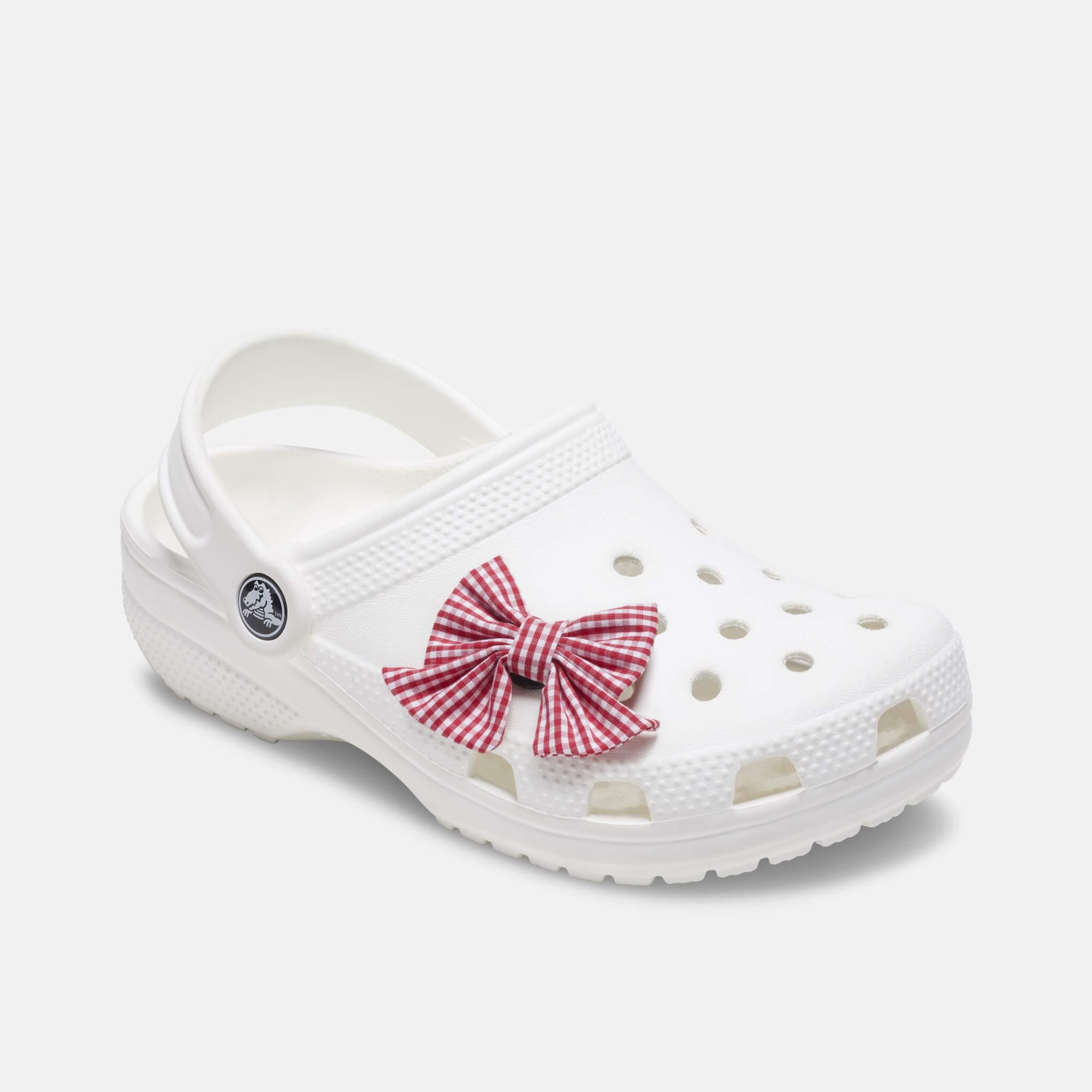 Odznáček Jibbitz – Cherry Gingham Bow