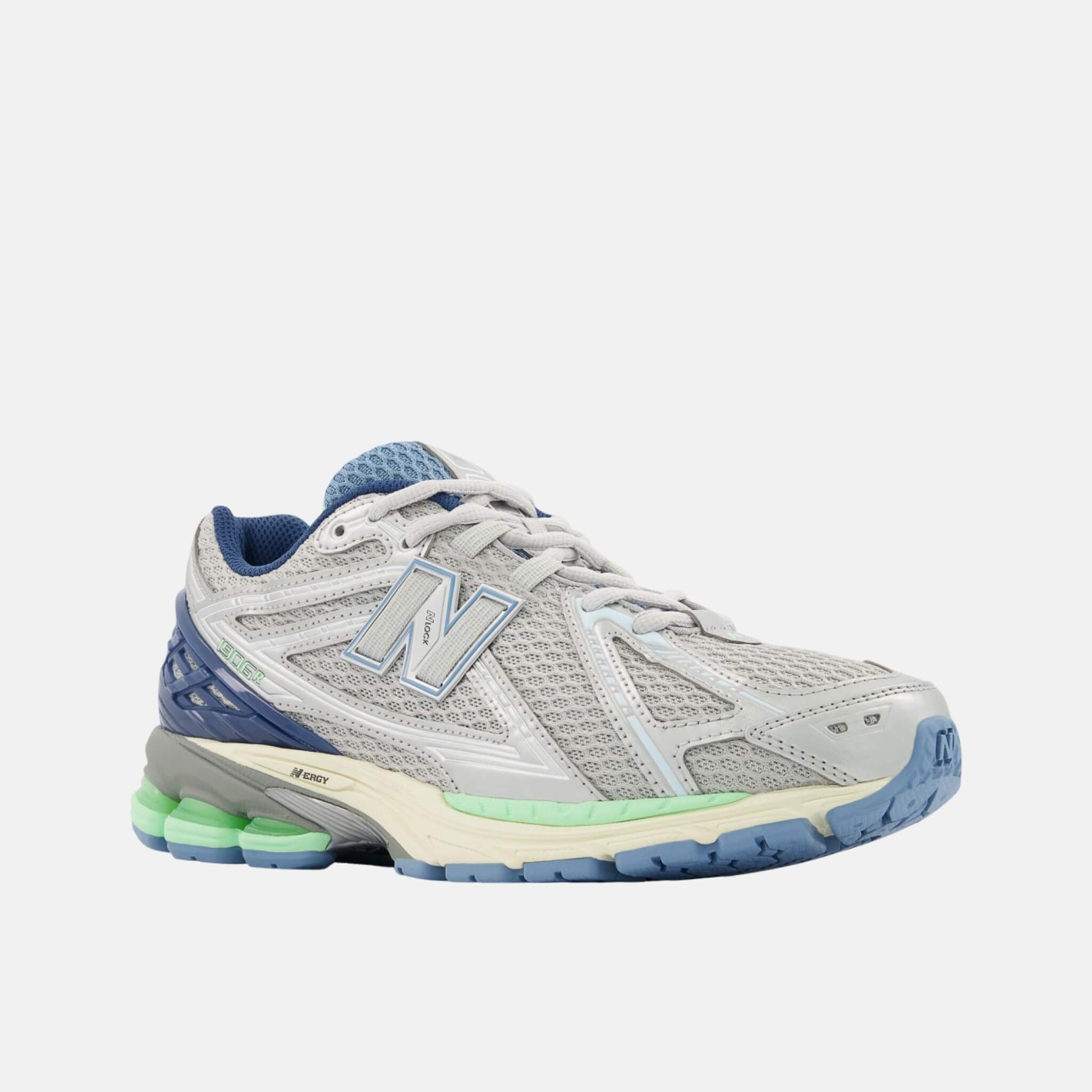 Unisex šedo-modré volnočasové tenisky New Balance U1906R