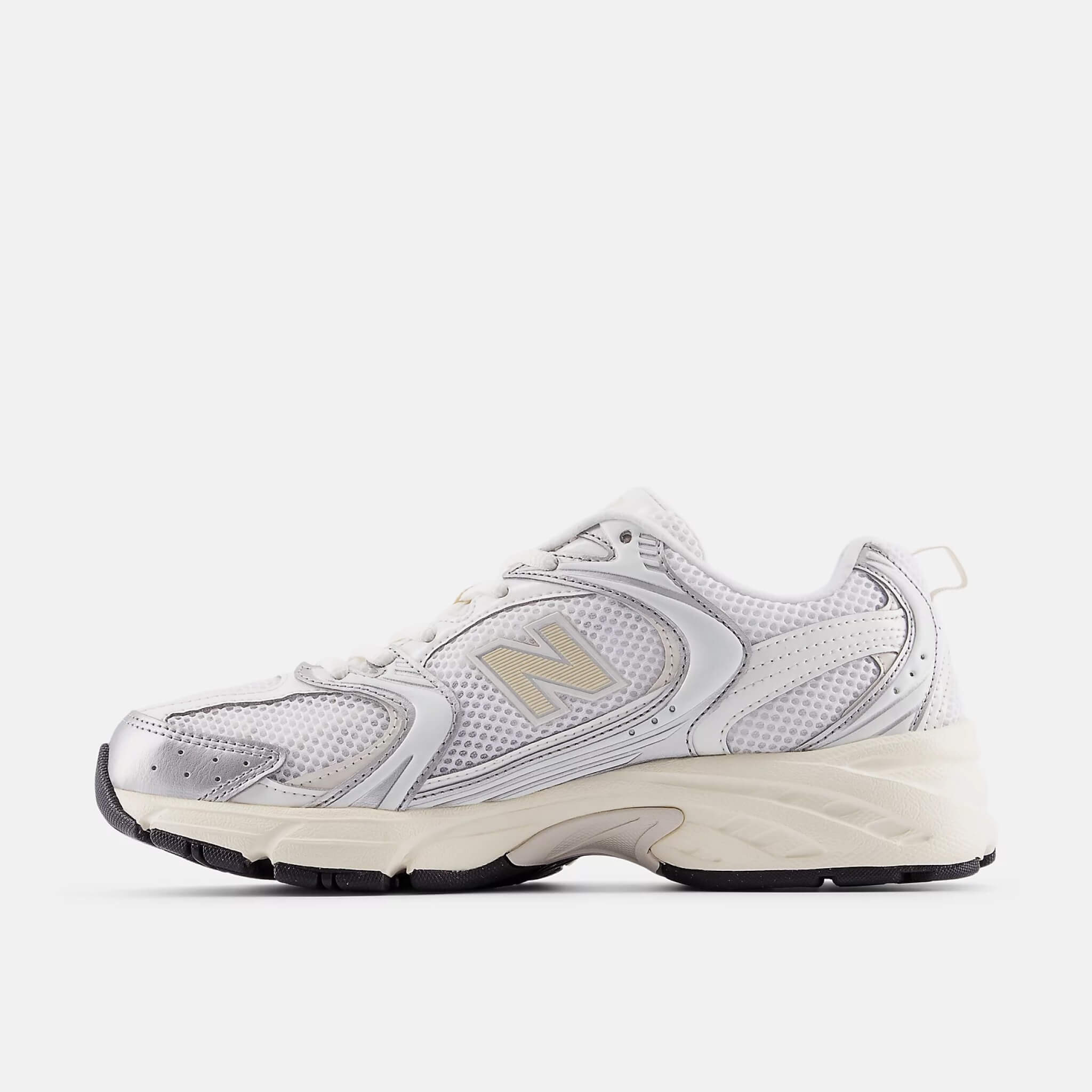 Unisex šedo-stříbrné volnočasové tenisky New Balance U530