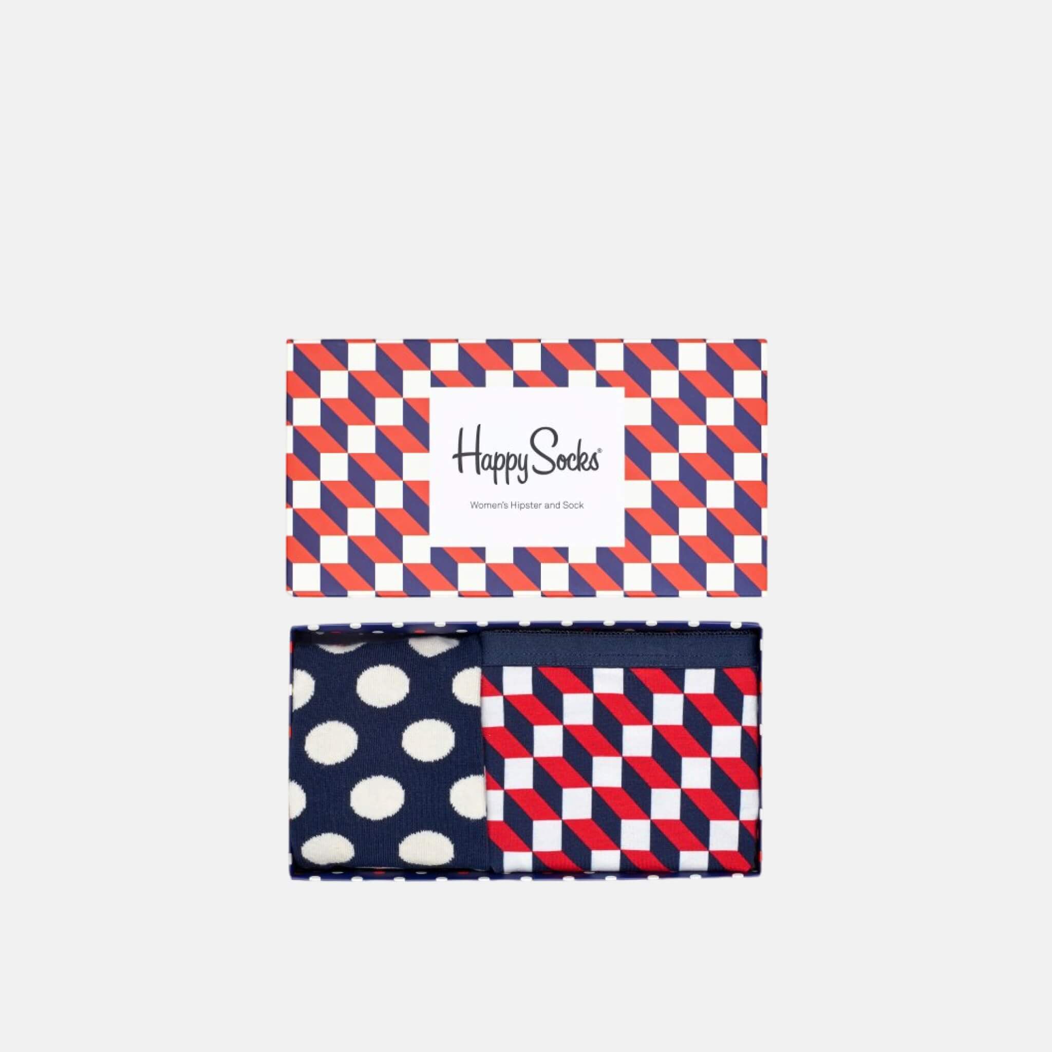 Dárkový box ponožek a kalhotek Happy Socks Combo Filled Optic - 2 páry