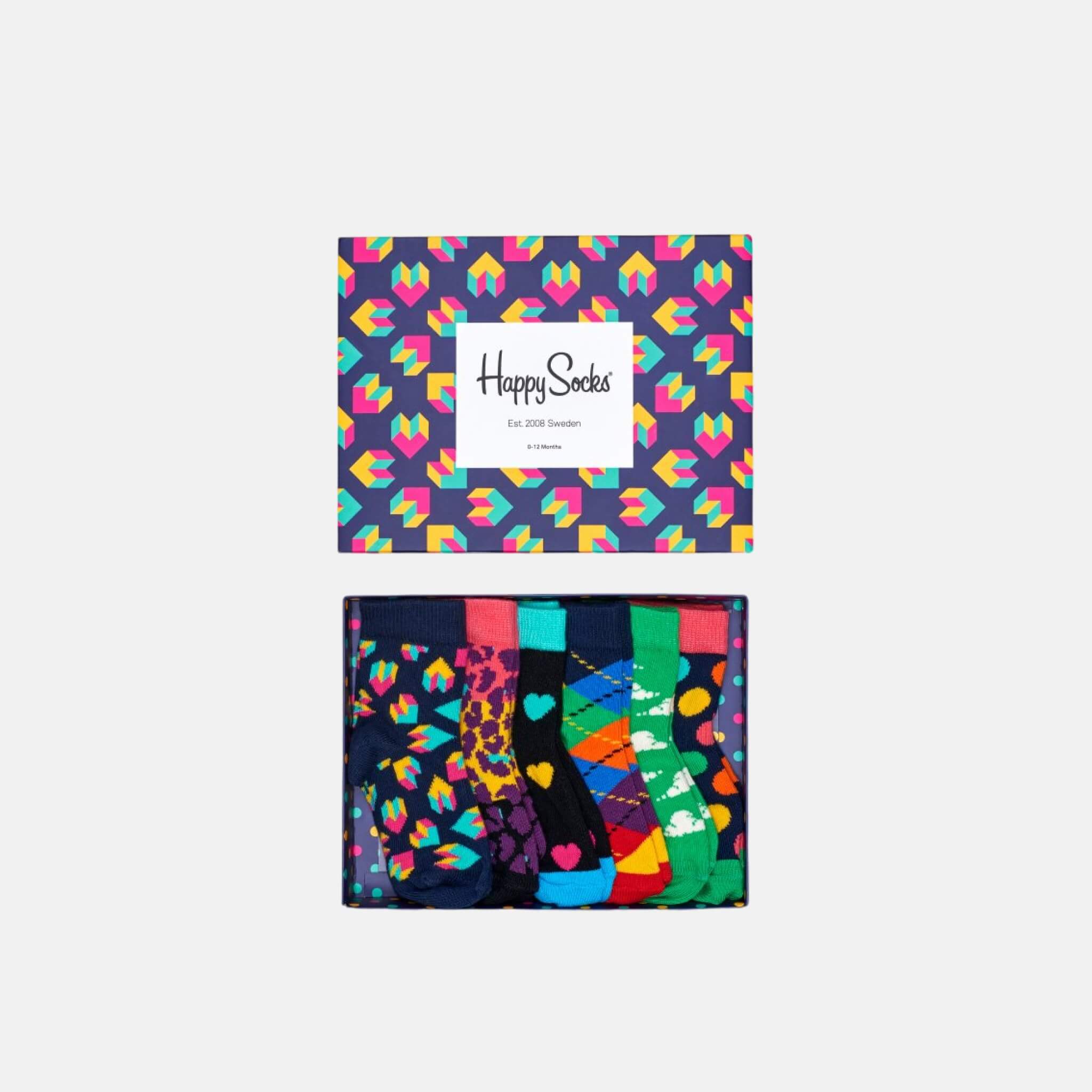 Dárkový box ponožek Happy Socks Steps - 6 párů