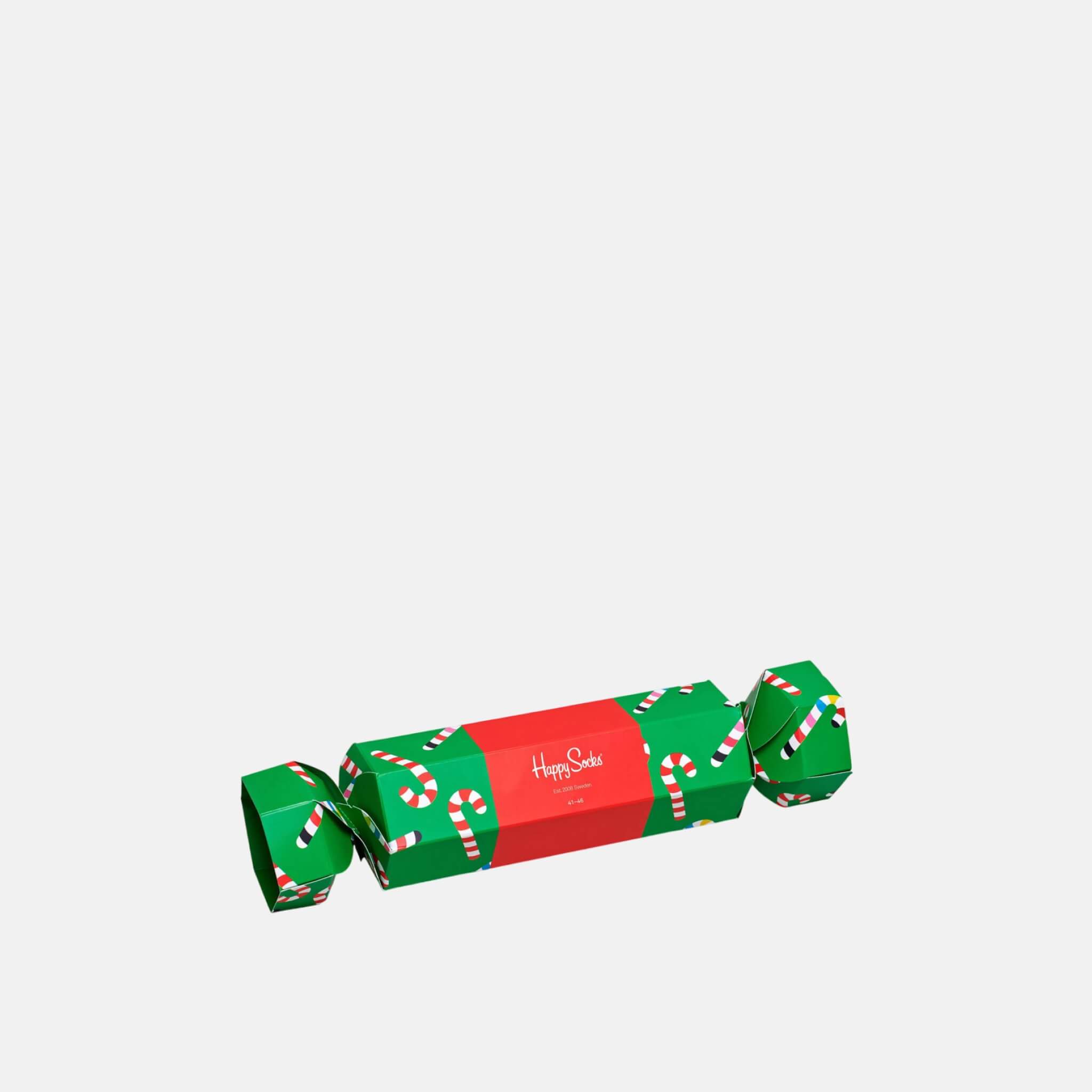 Dárkový box ponožek Happy Socks Christmas Cracker Candy Cane - 2 páry