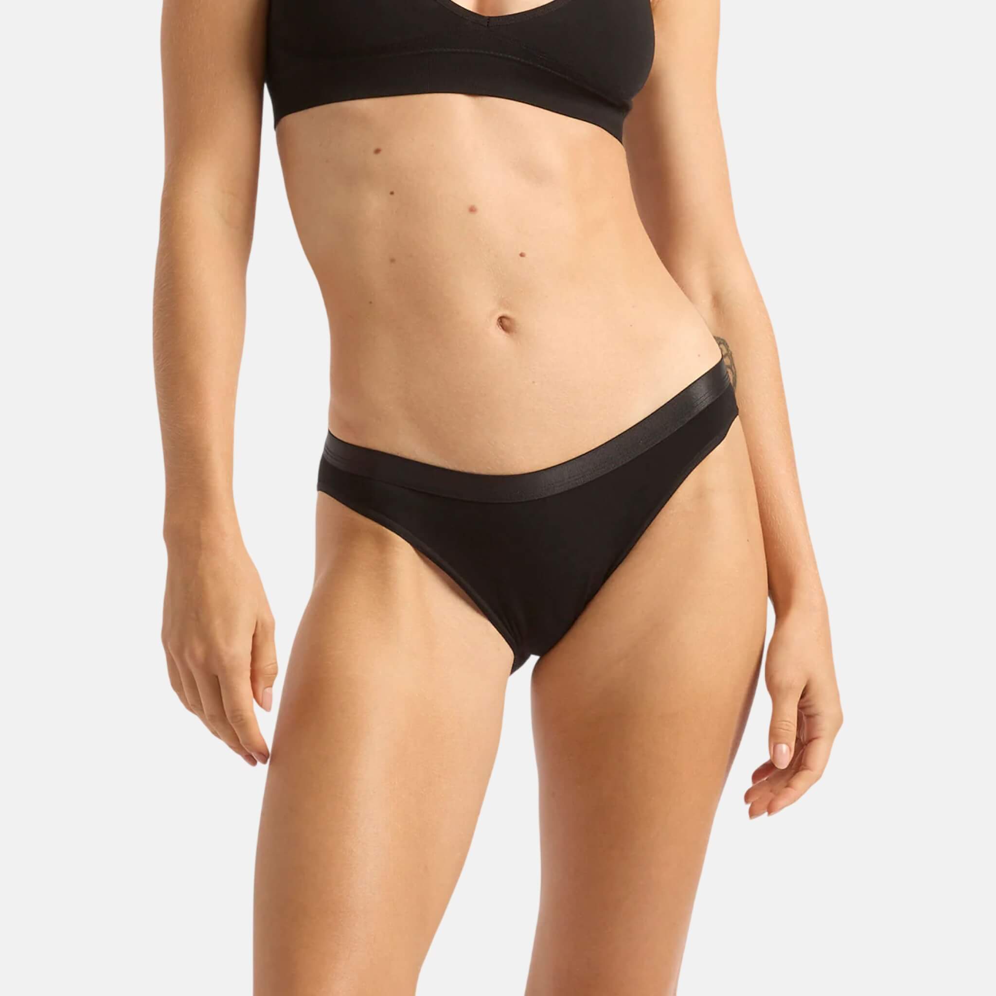 Černé kalhotky Boody Lyolyte Hipster Bikini