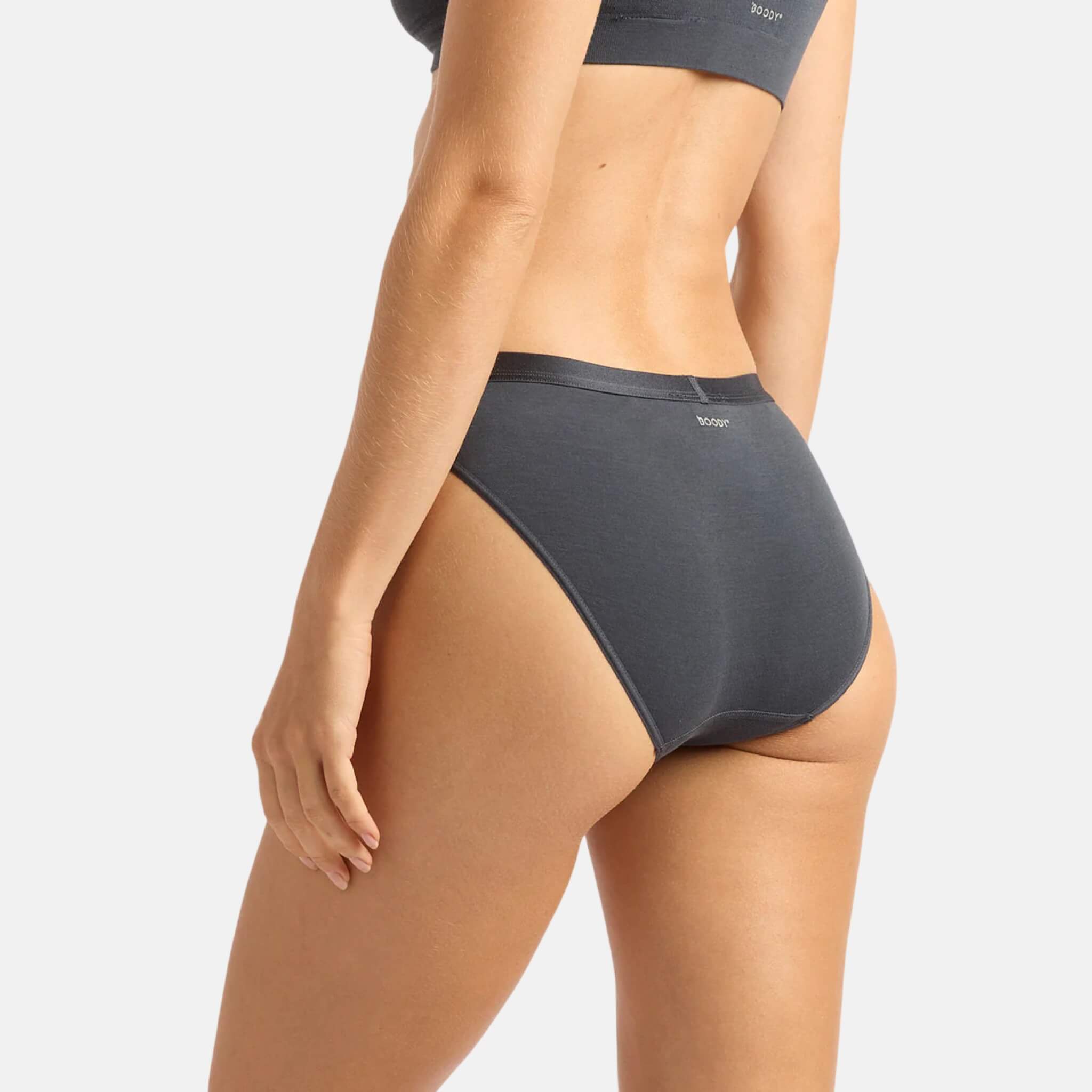 Šedé kalhotky Boody Lyolyte Hipster Bikini