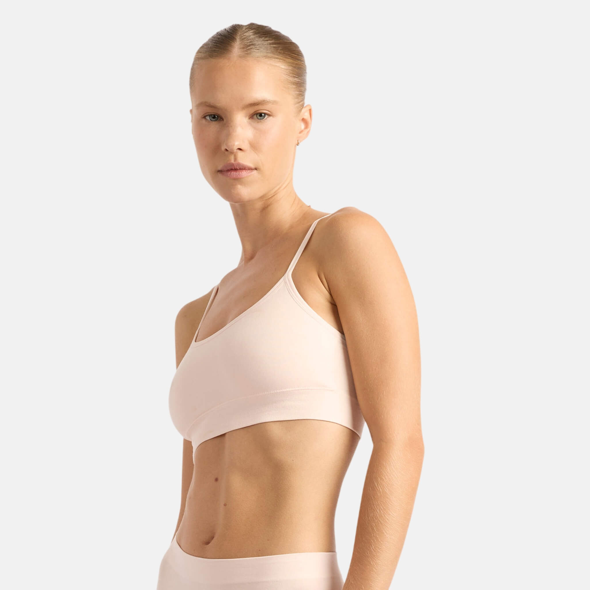 Růžová podprsenka Boody Lyolyte Racerback Bra