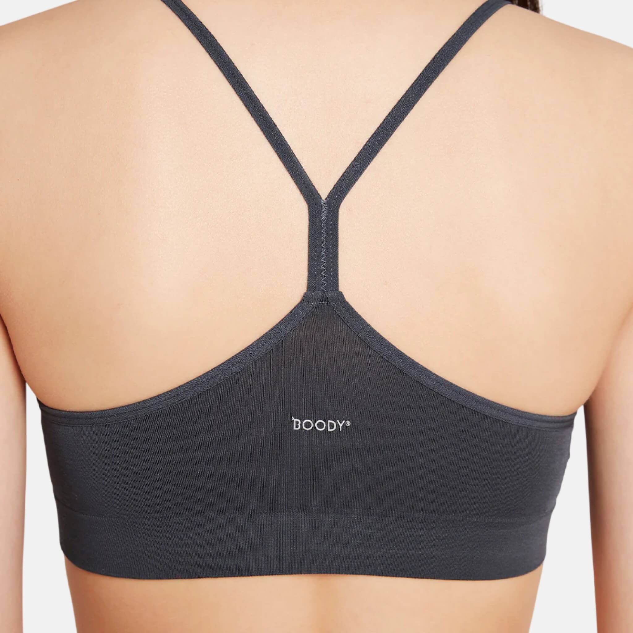 Šedá podprsenka Boody Lyolyte Racerback Bra