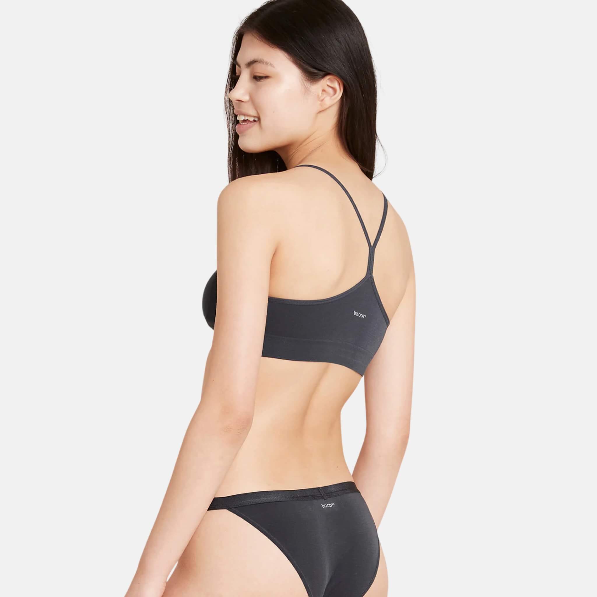 Šedá podprsenka Boody Lyolyte Racerback Bra