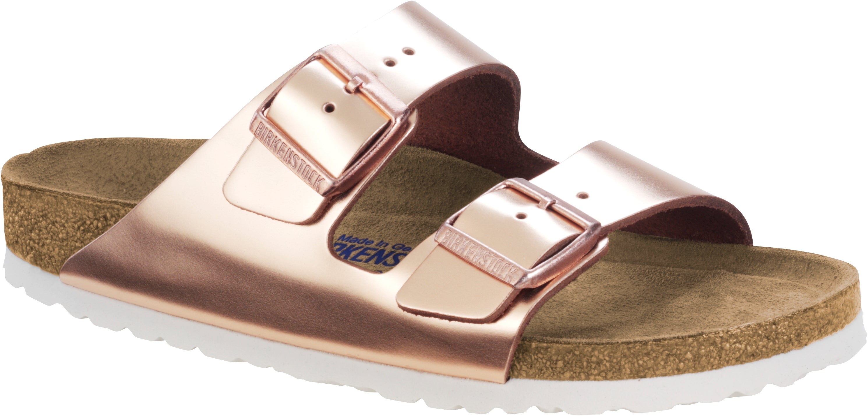 Měděné pantofle Birkenstock Arizona Leather
