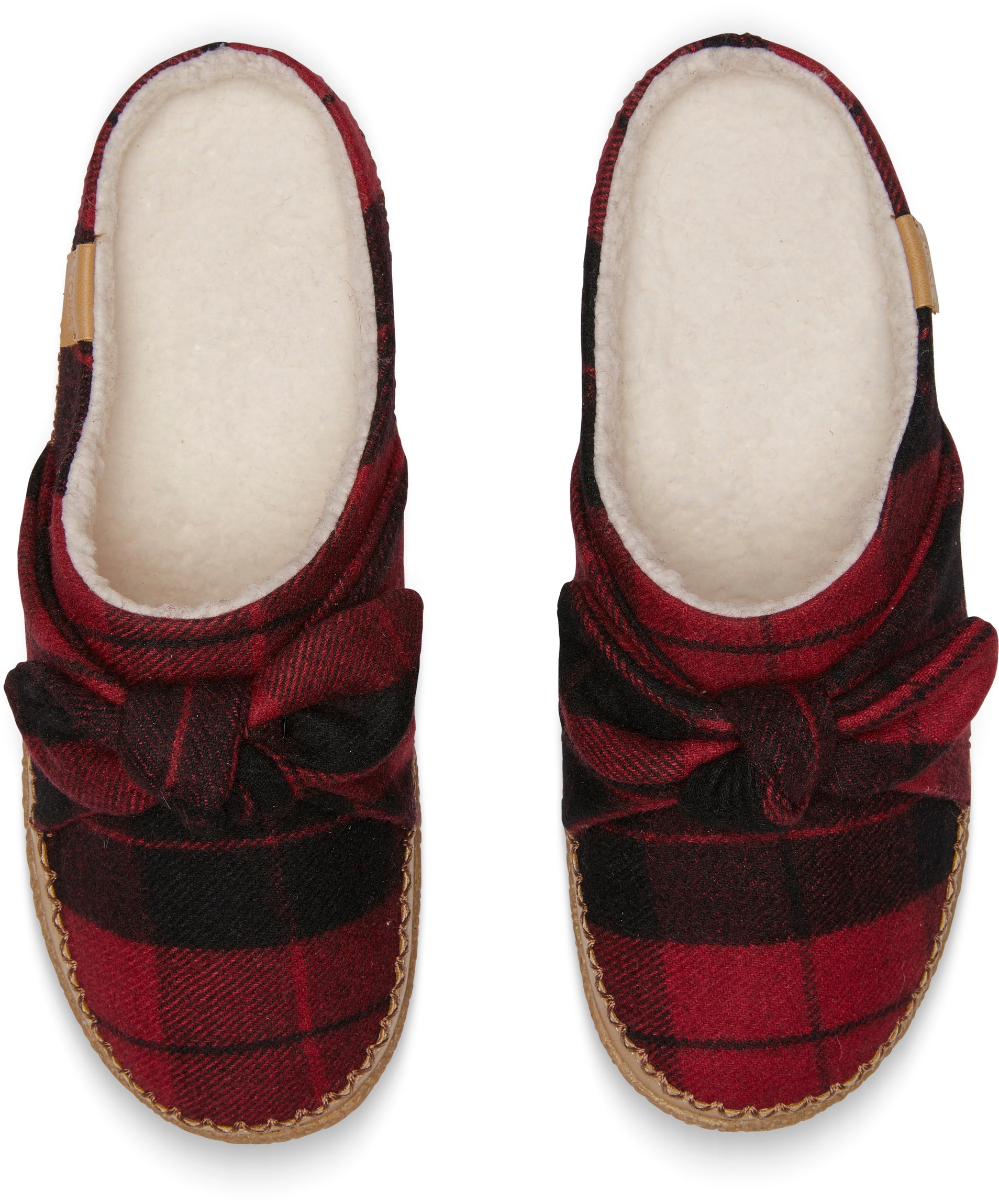 Dámské červené pantofle TOMS Bow Ivy