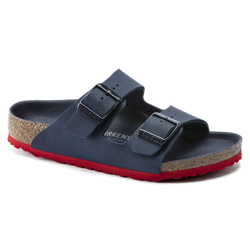 Dětské modré pantofle Birkenstock Arizona Birko-Flor