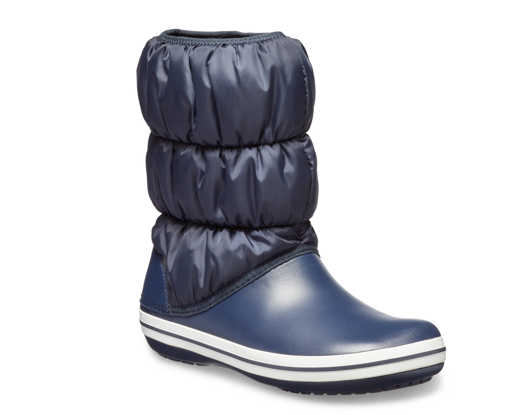 Winter Puff Boot Women Navy/White