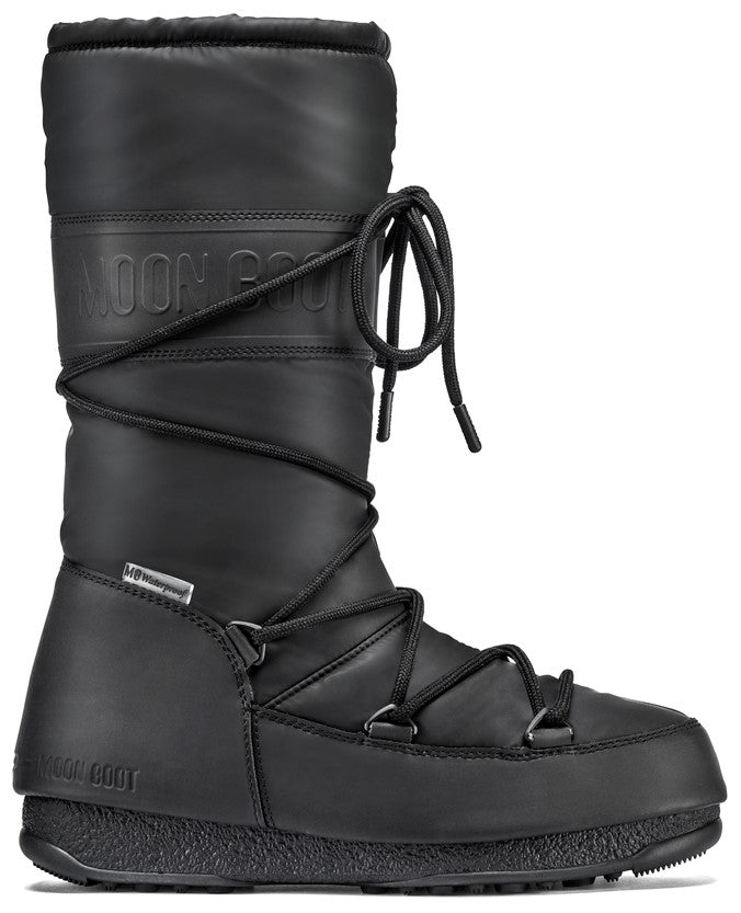 Dámské černé sněhule Moon Boot High Rubber WP