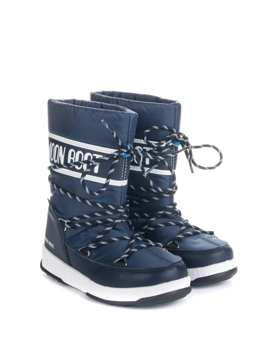 Dětské modré sněhule Moon Boot JR Boy Sport WP