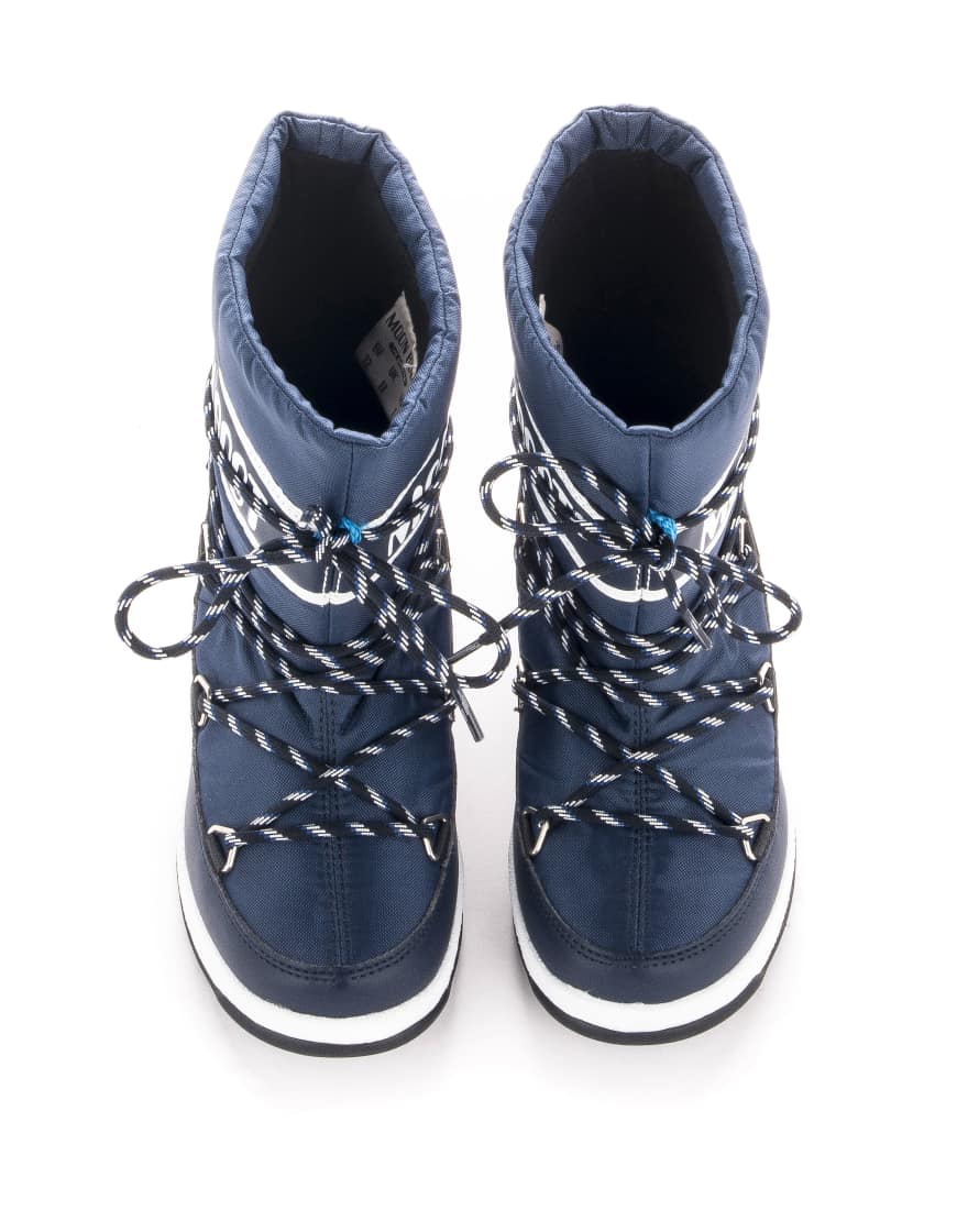 Dětské modré sněhule Moon Boot JR Boy Sport WP