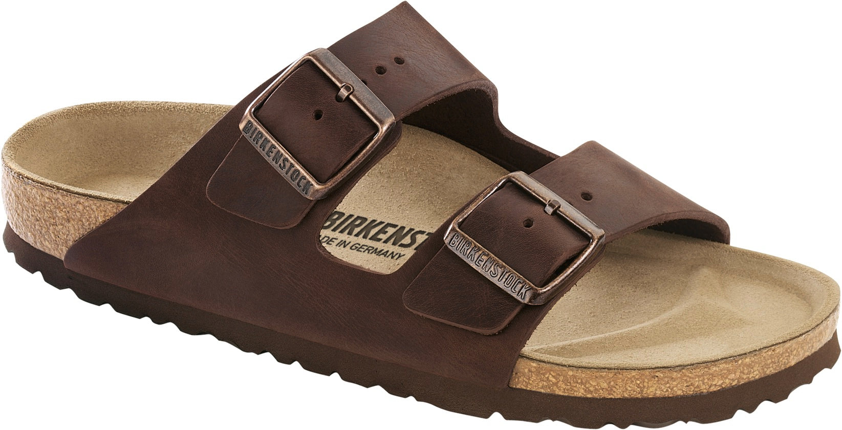 Hnědé pantofle Birkenstock Arizona Waxy Leather