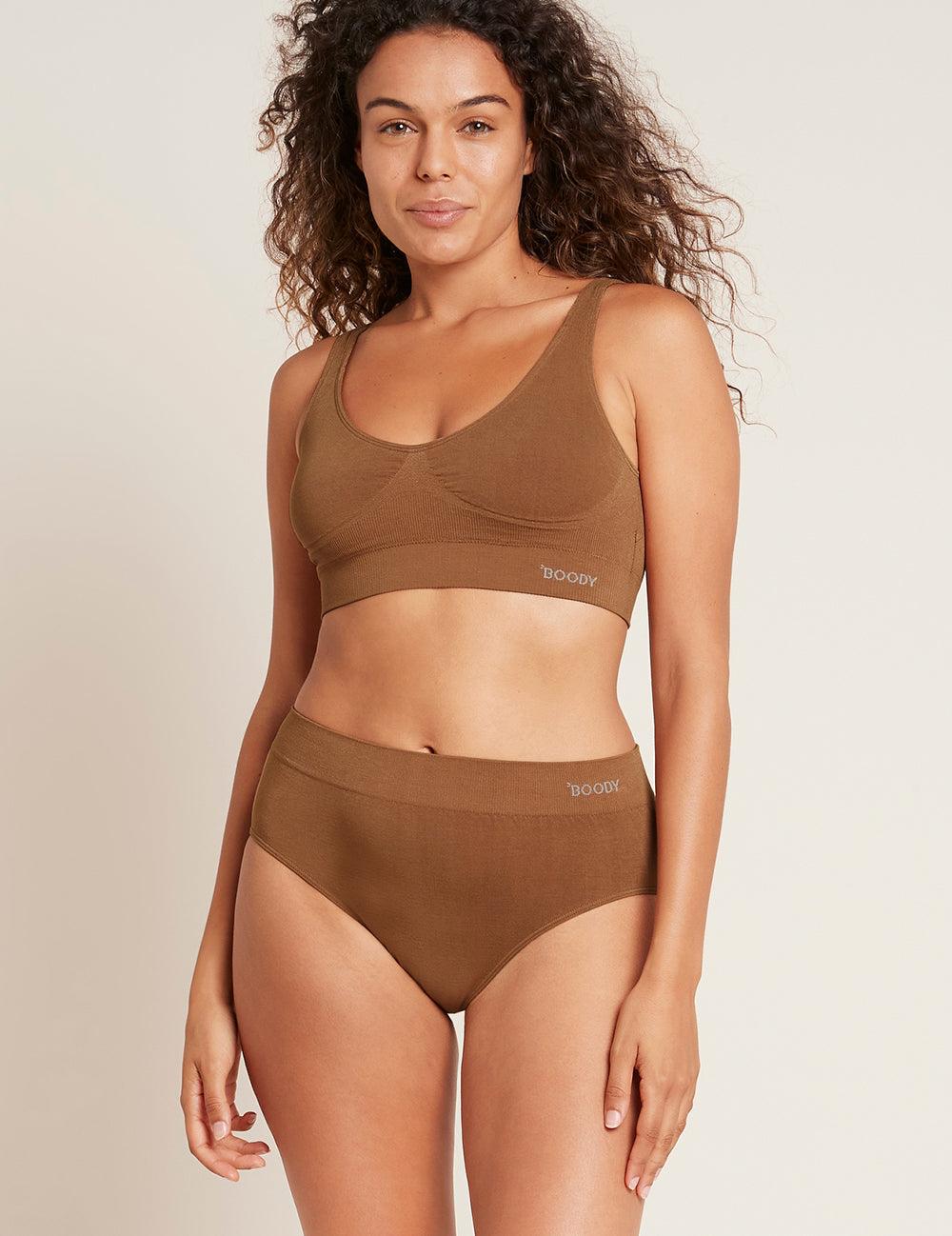 Hnědá podprsenka Boody Shaper Bra