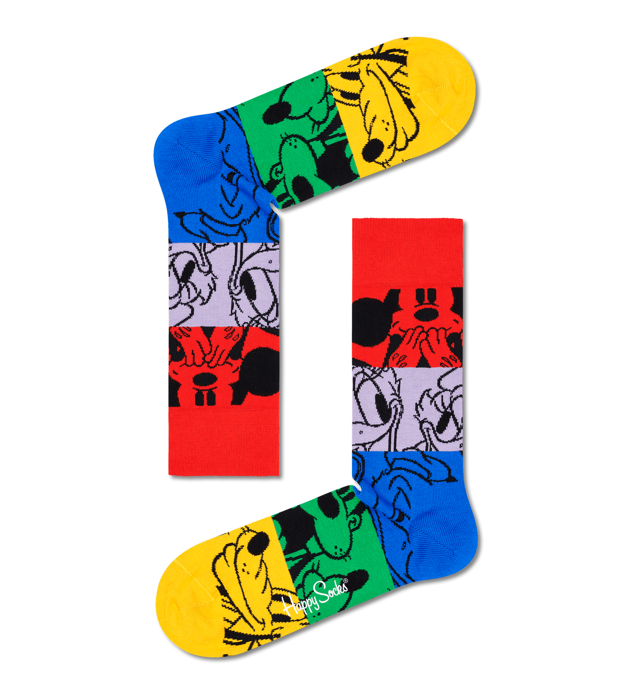 Barevné ponožky Happy Socks x Disney, vzor Colorful Friends