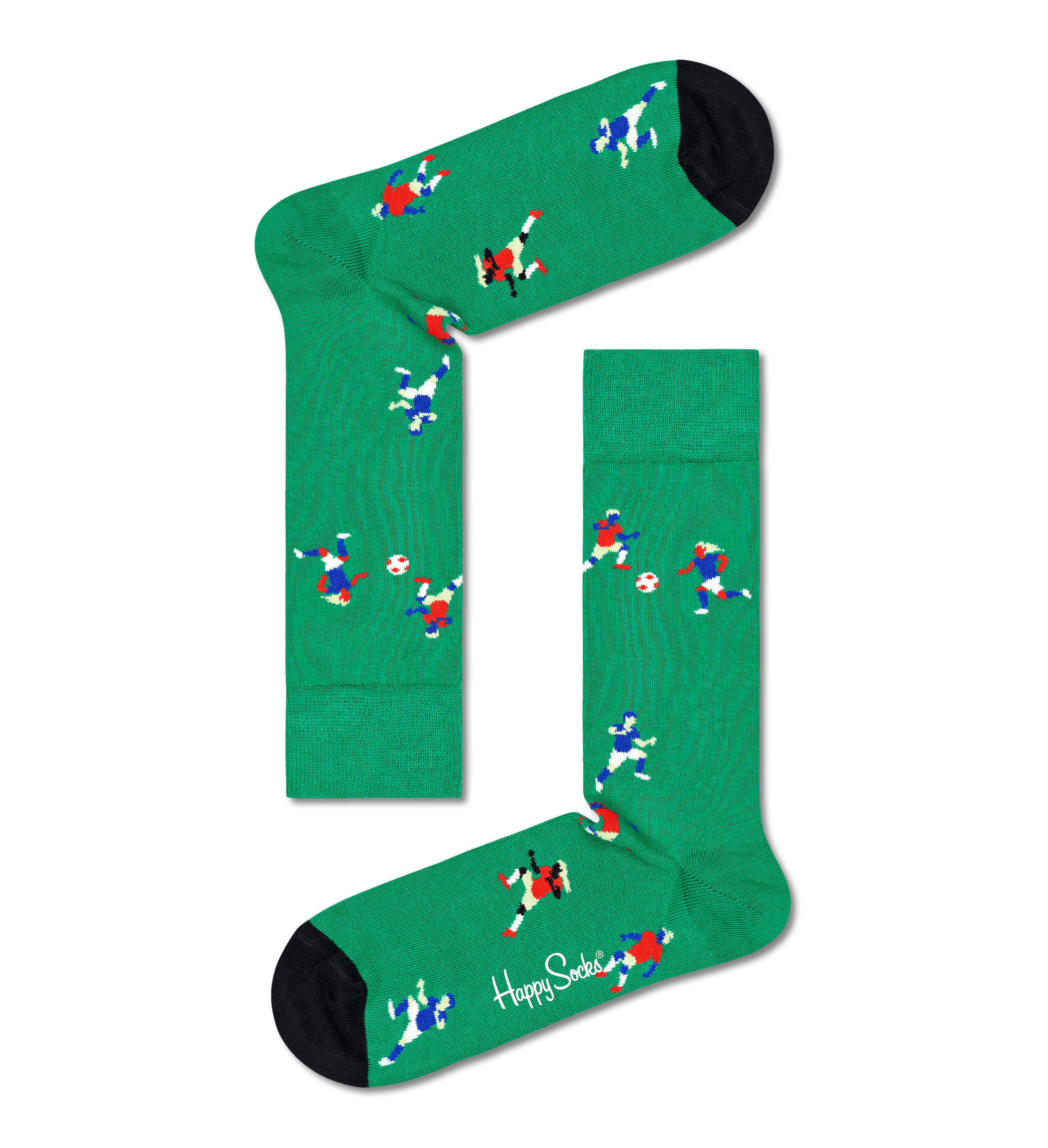 Zelené ponožky Happy Socks, vzor Football