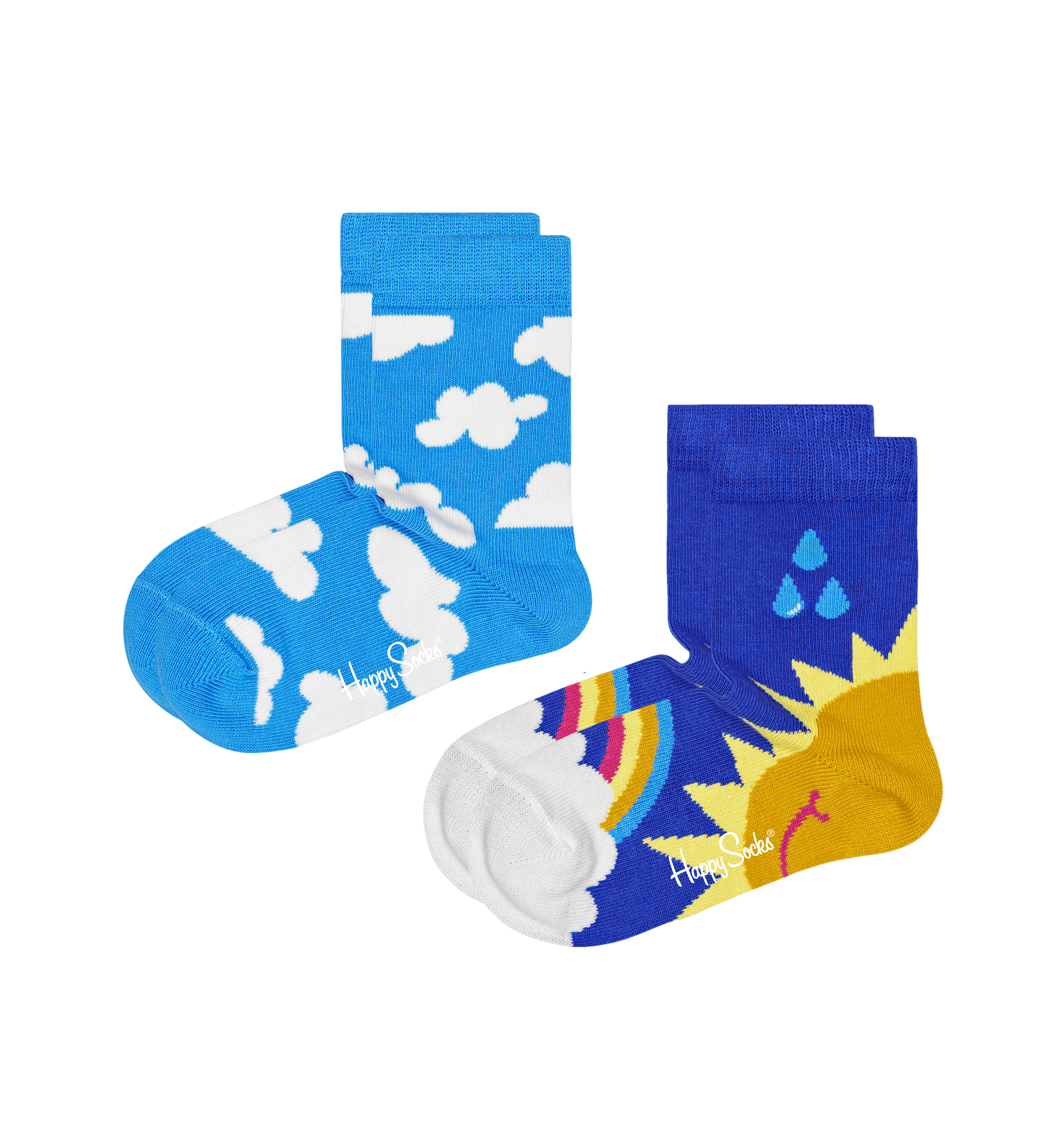 Dětské ponožky Happy Socks, vzor After Rain - 2 páry