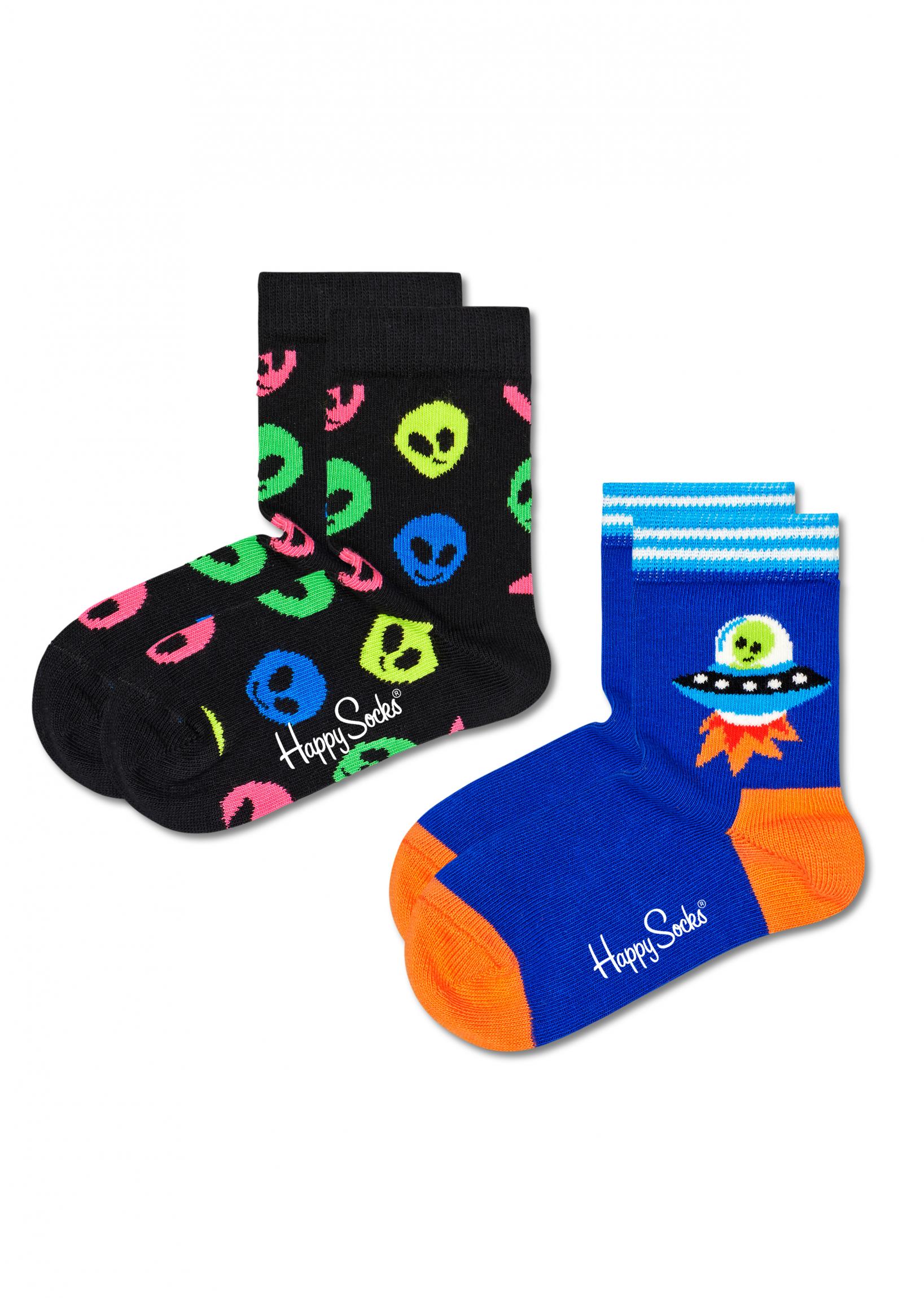 Dětské ponožky Happy Socks, vzor Alien - 2 páry