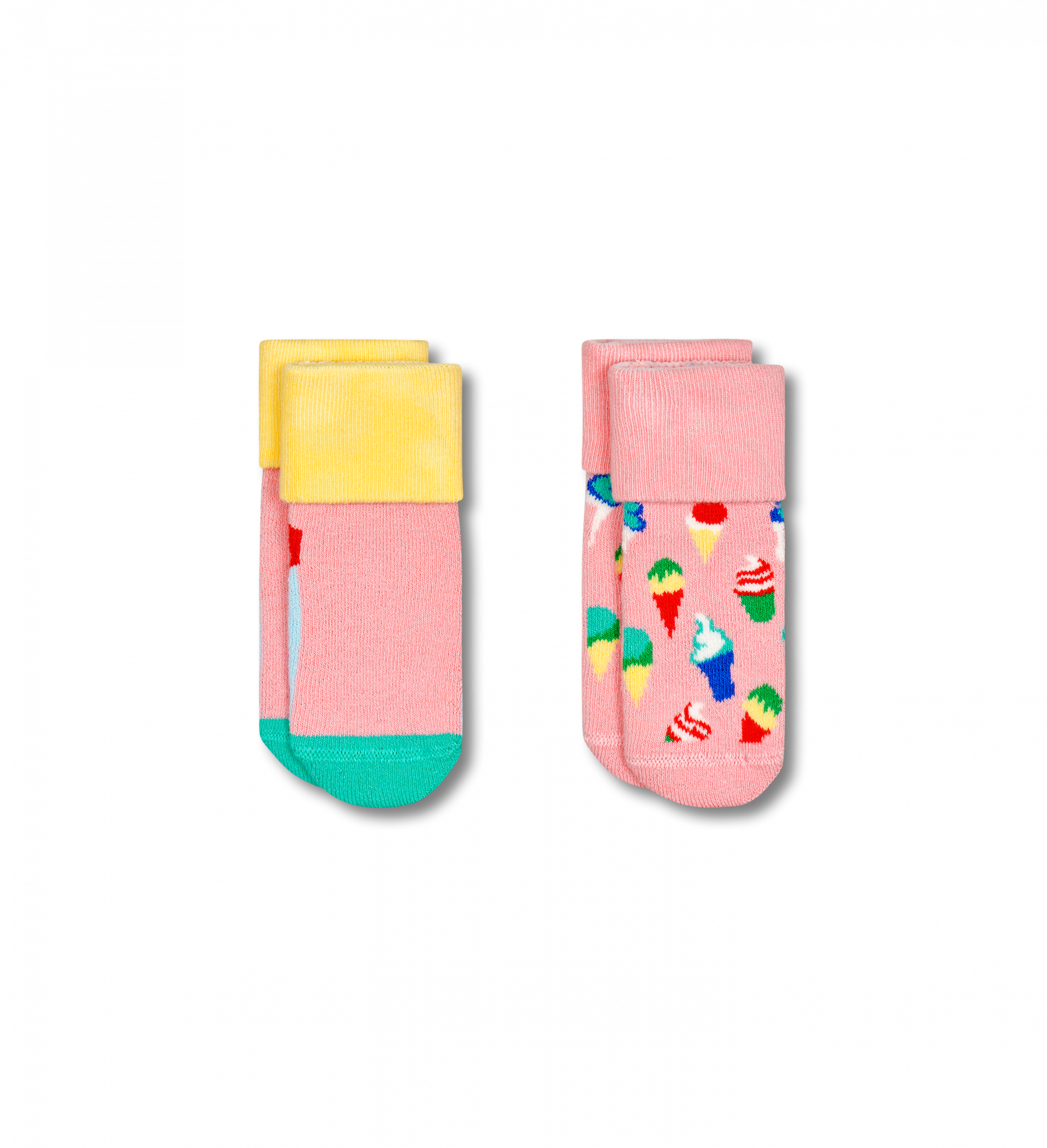 Dětské ponožky Happy Socks pro miminka, vzor Ice Cream - 2 páry