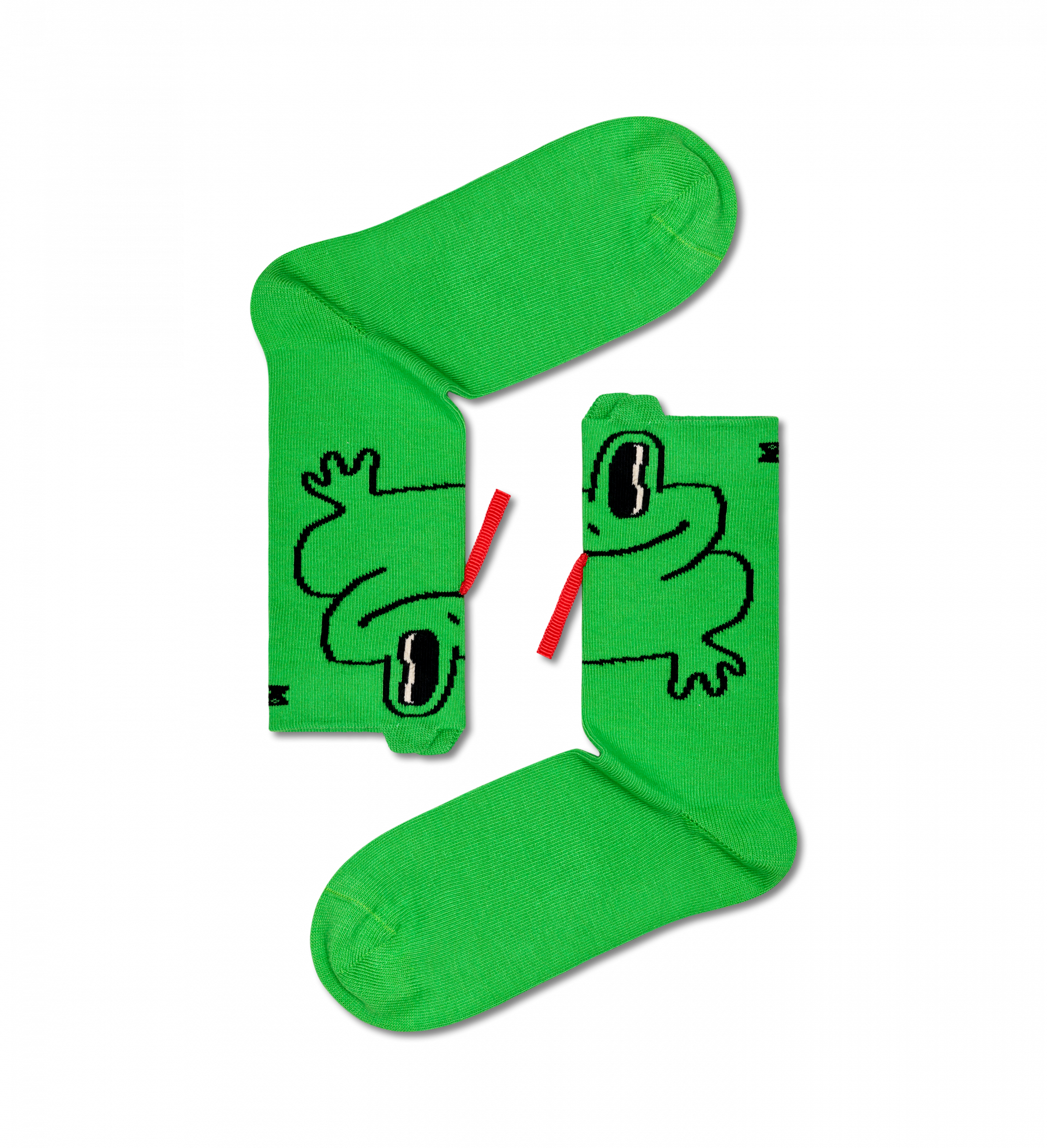 Dětské zelené ponožky Happy Socks s žábou, vzor Happy Frog