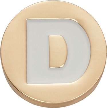 Odznáček Jibbitz - Gold Letter D