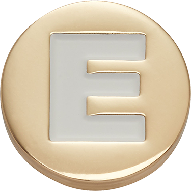 Odznáček Jibbitz - Gold Letter E
