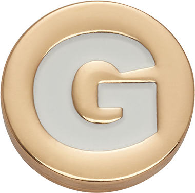 Odznáček Jibbitz - Gold Letter G