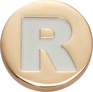 Odznáček Jibbitz - Gold Letter R