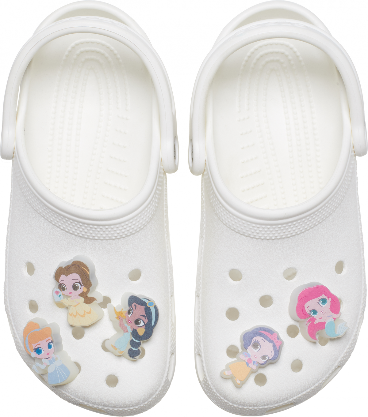 Odznáčky Jibbitz - Disney Princess LED - 5 ks