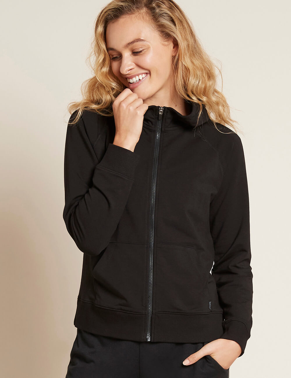 Dámská černá mikina Boody Weekend Zip-Up Hoodie