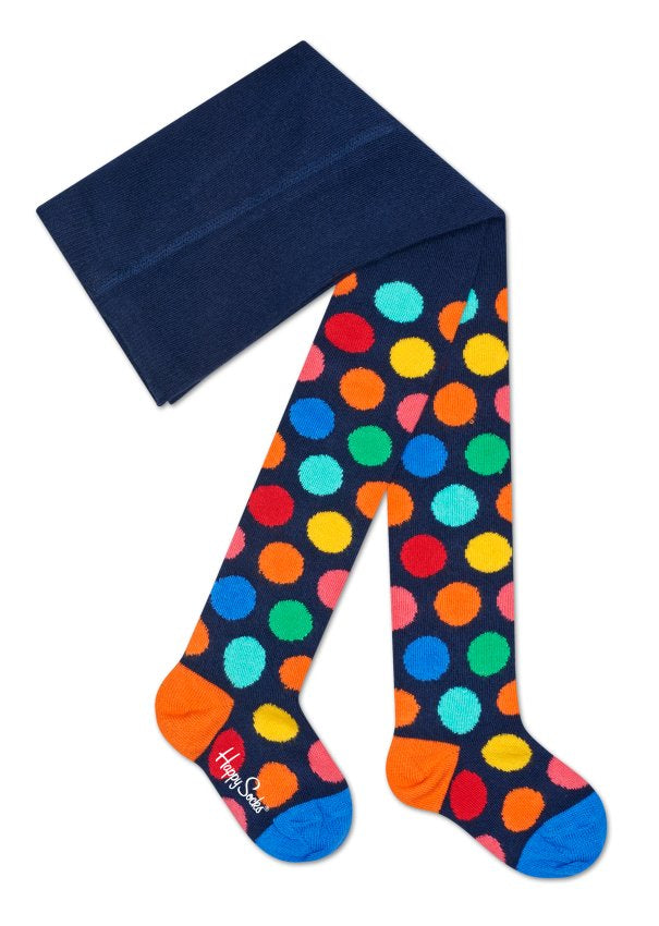 Dětské barevné punčochy Happy Socks se vzorem Big Dot