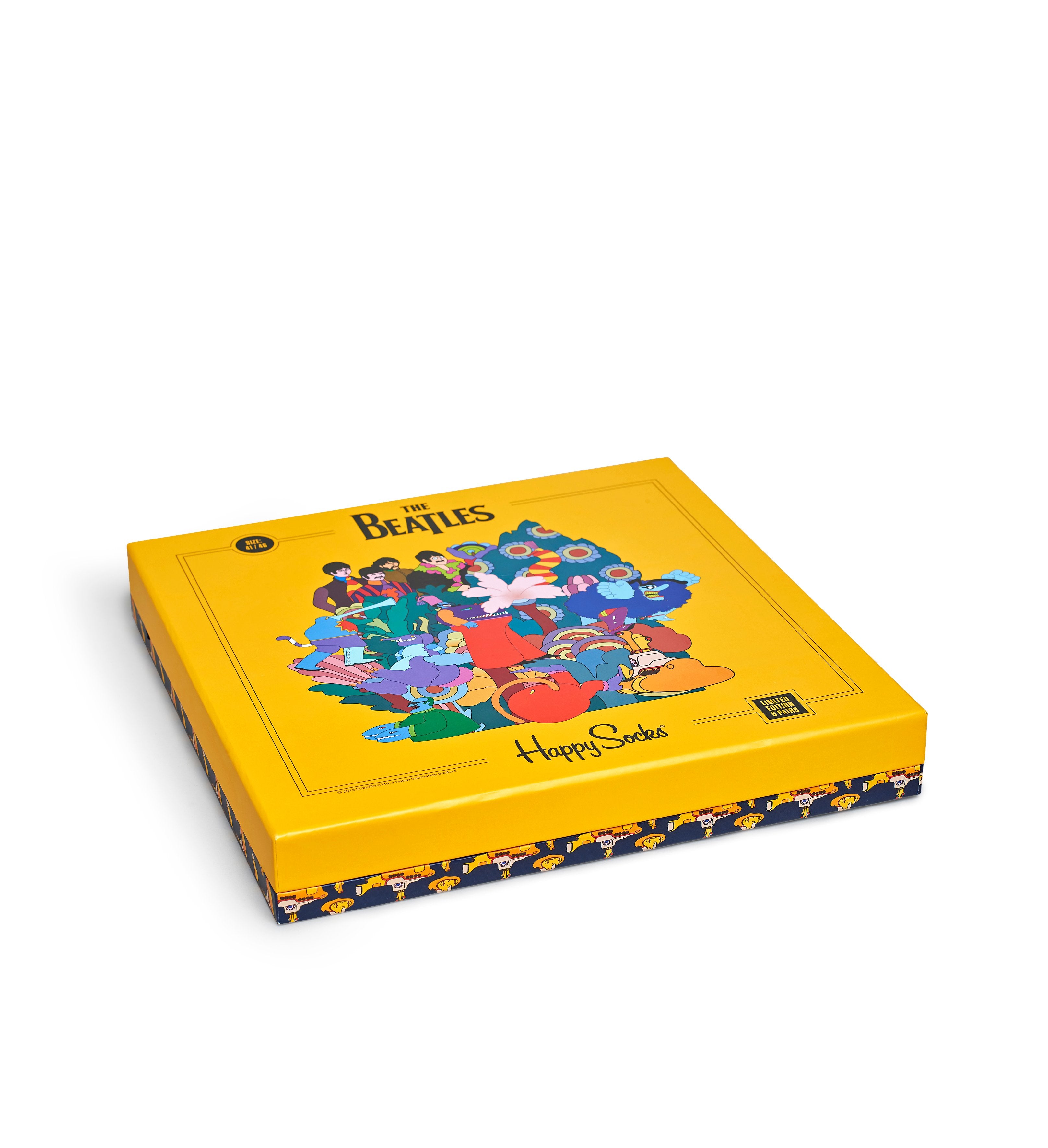 Dárkový box ponožek Happy Socks LP x The Beatles - 6 párů