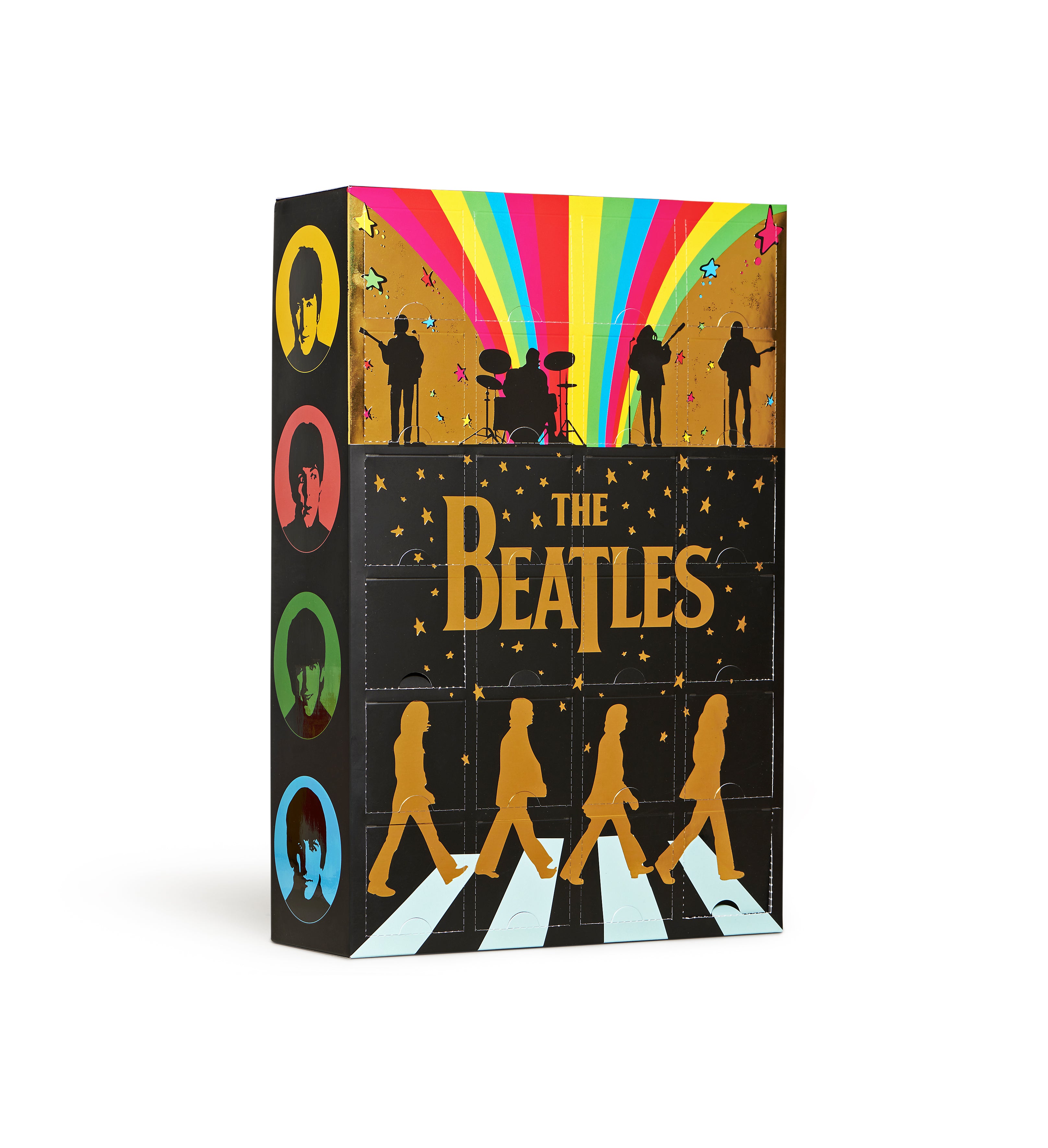 Dárkový box ponožek Happy Socks x The Beatles - 24 párů