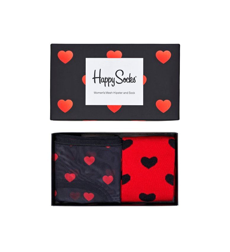 Dárkový box ponožek a kalhotek Happy Socks Valentine - 2 páry