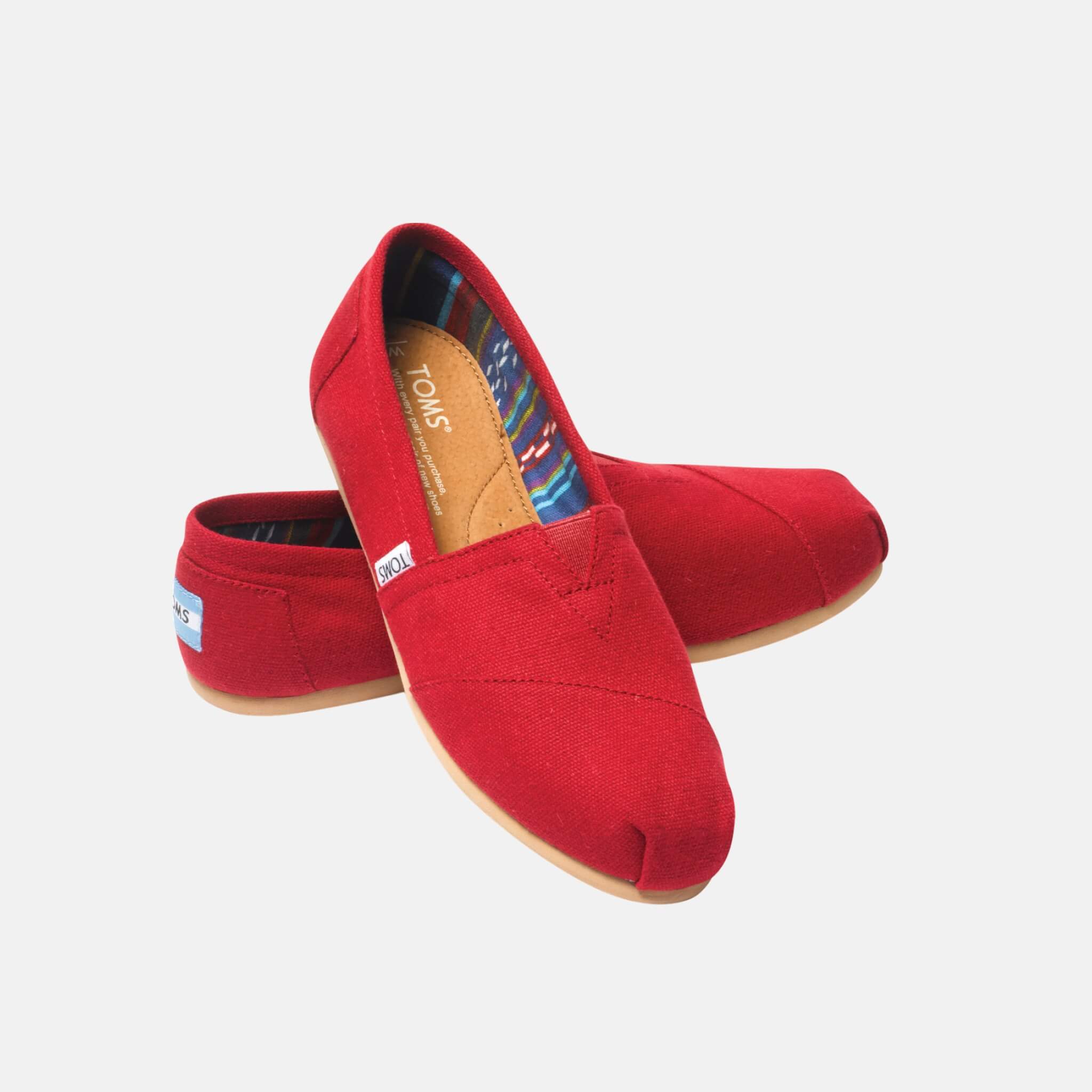 Dámské červené TOMS Core Classics Alpargata