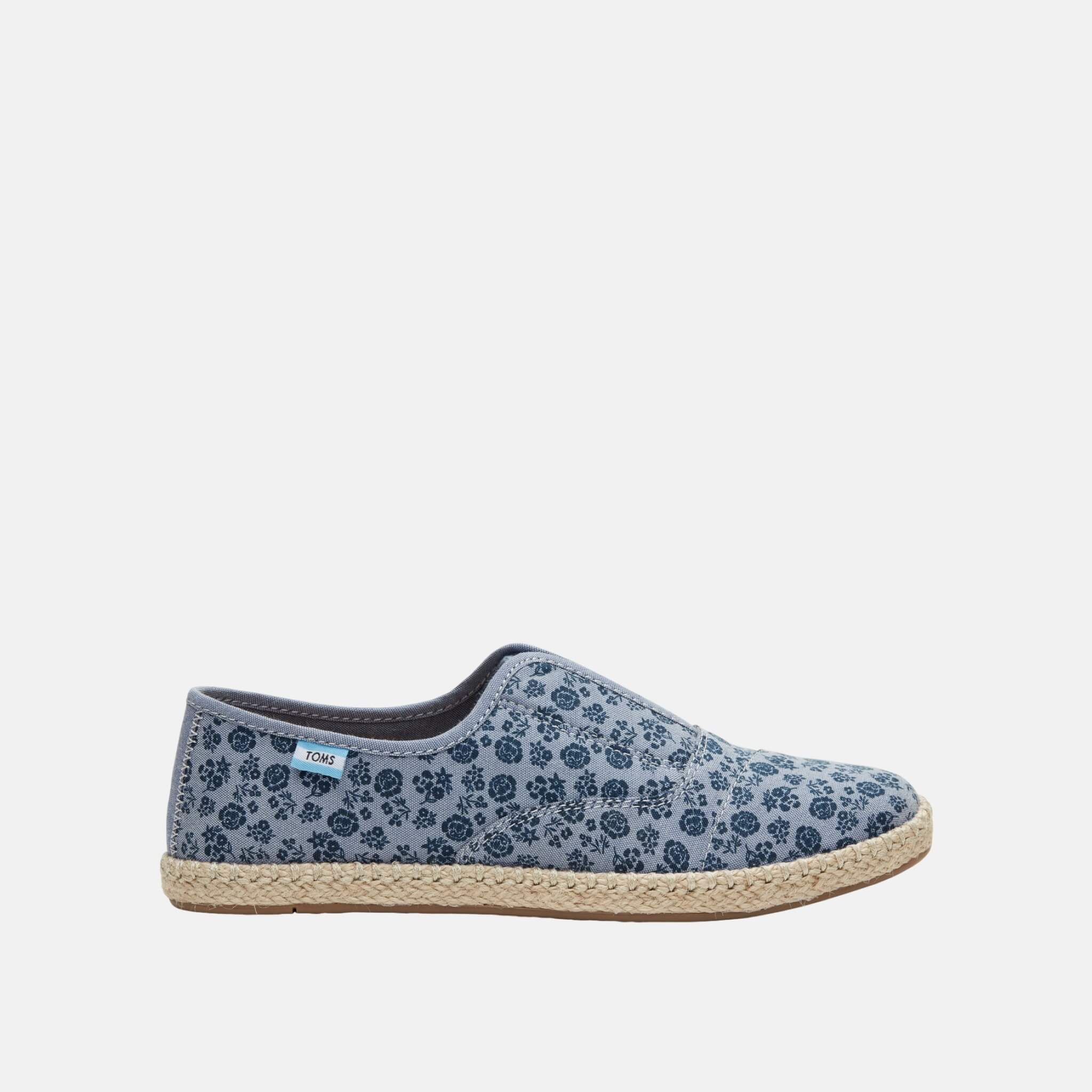Dámské modré tenisky TOMS Floral Palmera