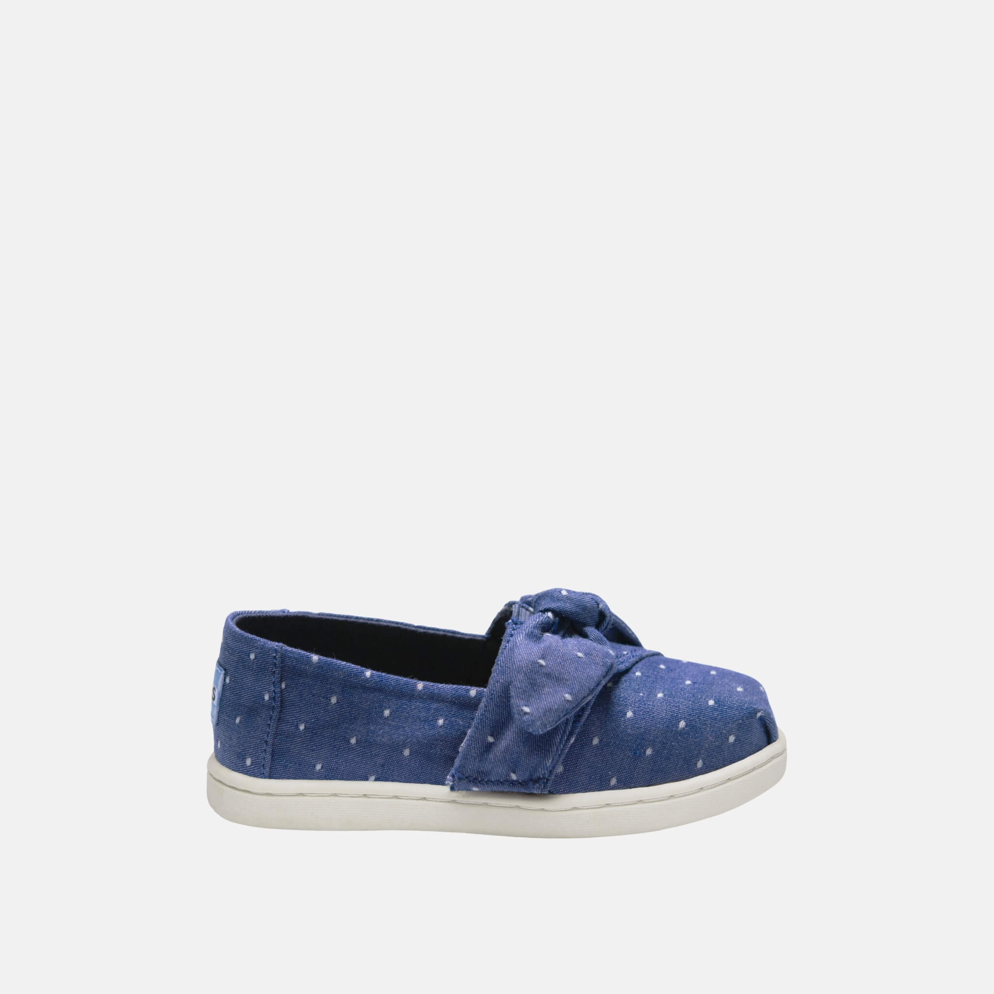 Dětské modré TOMS Bow Seasonal Classics Tiny Alpargata