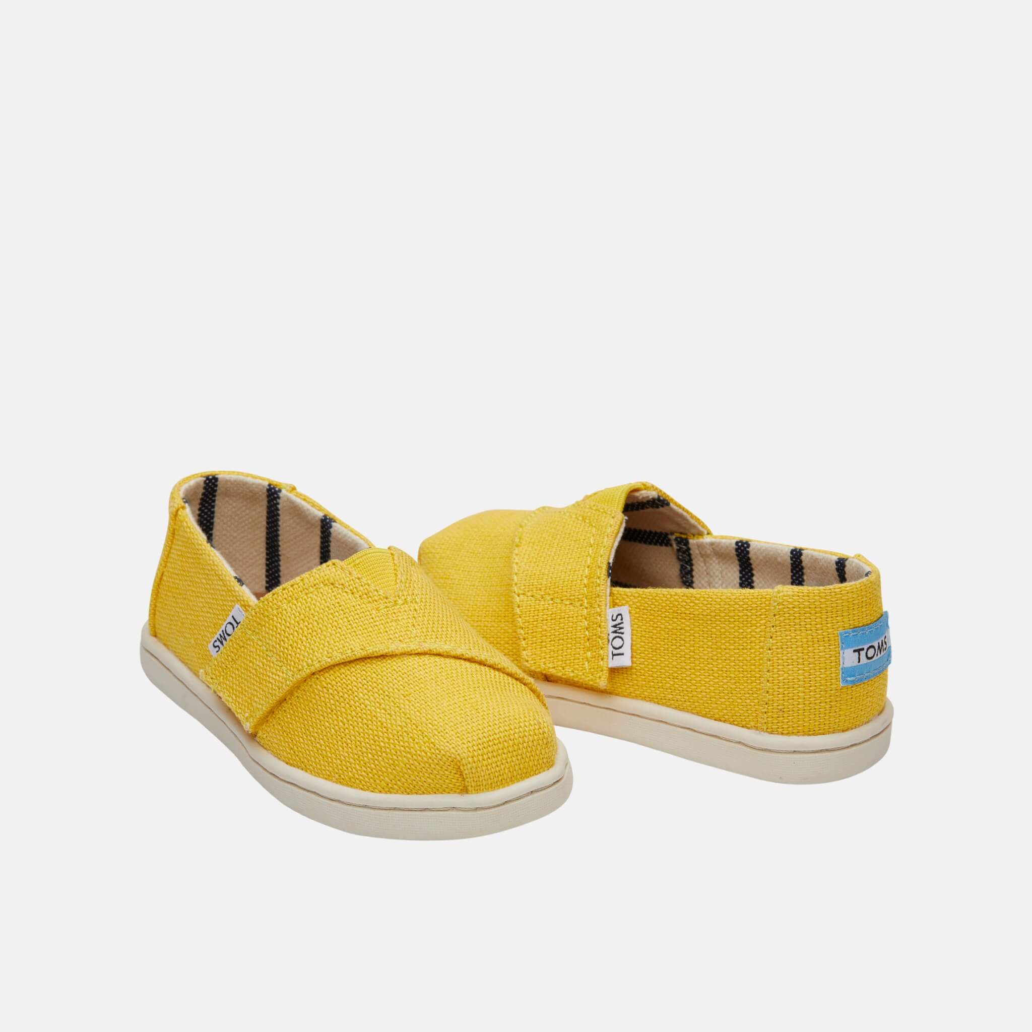Dětské žluté TOMS Venice Collection Tiny Alpargata