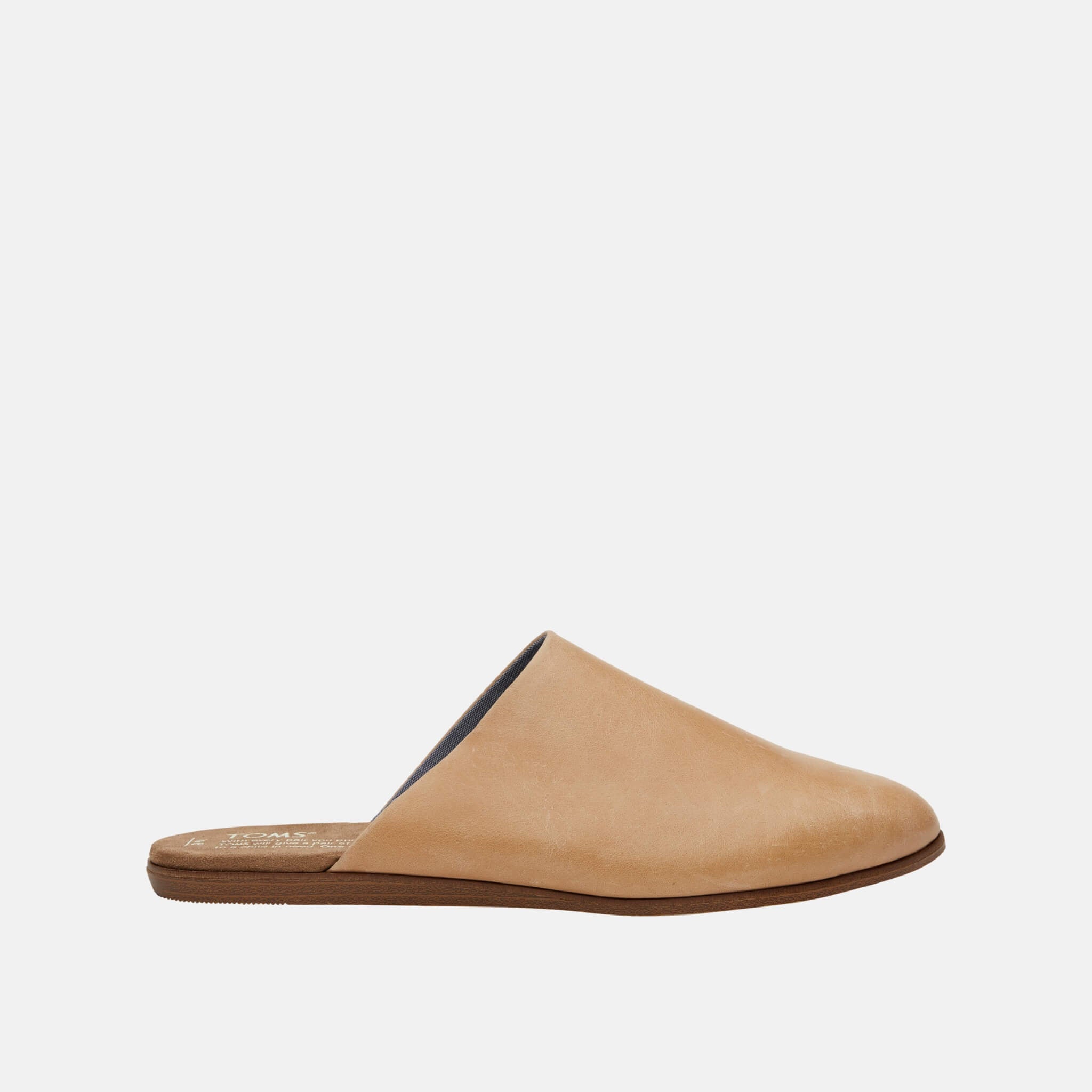 Dámské hnědé pantofle TOMS Leather Jutti Mule