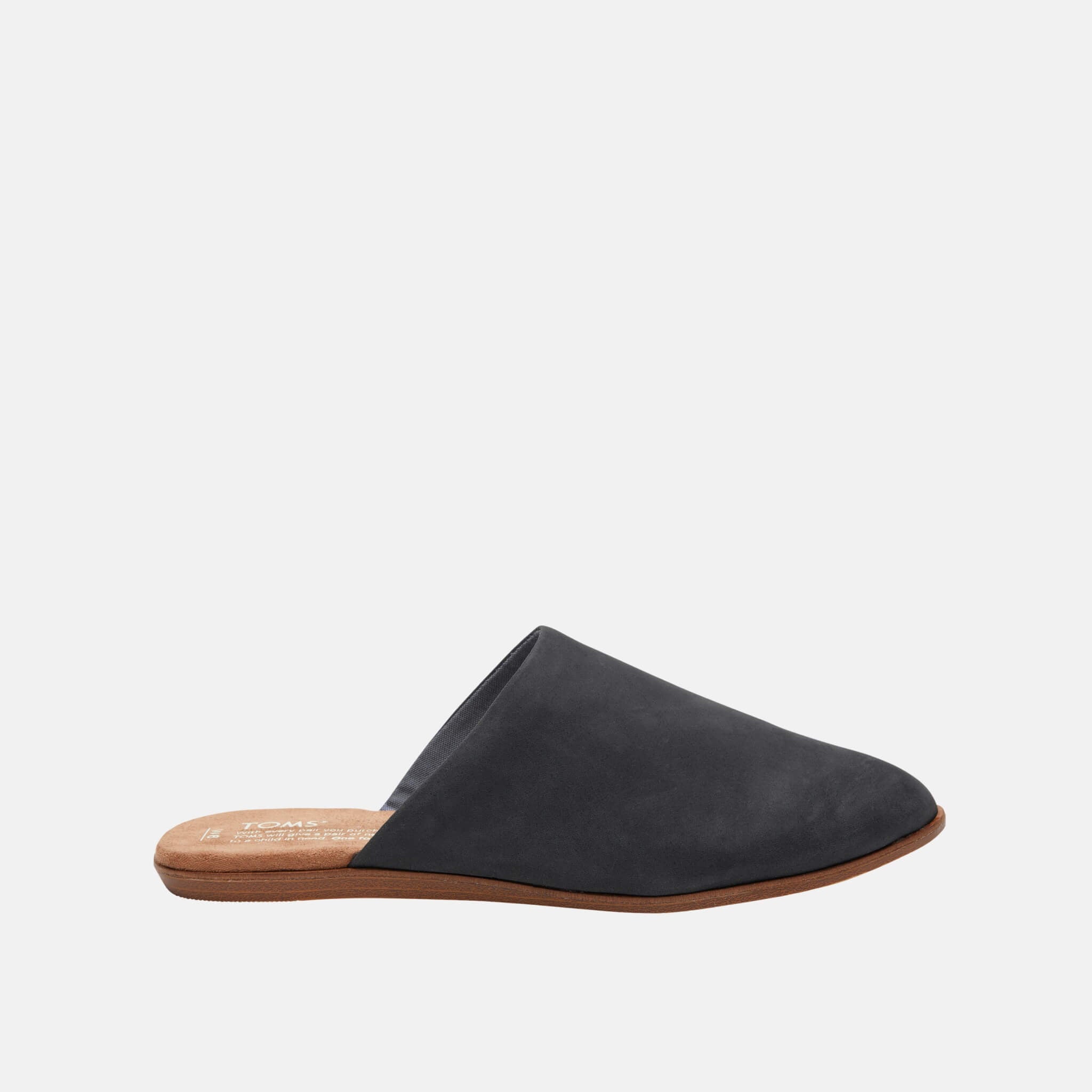 Dámské černé pantofle TOMS Leather Jutti Mule