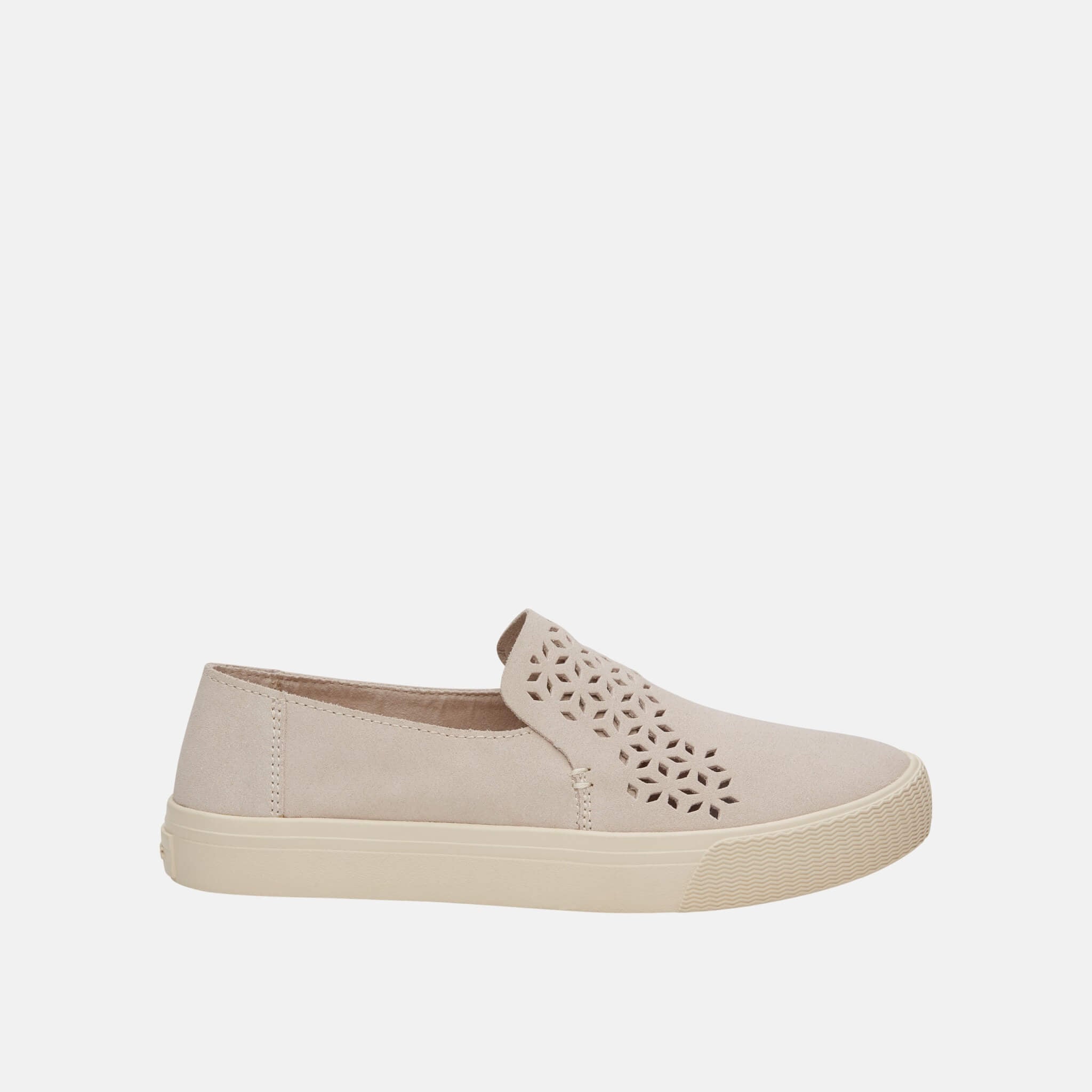 Dámské krémové slip-ony TOMS Suede Mosaic Sunset