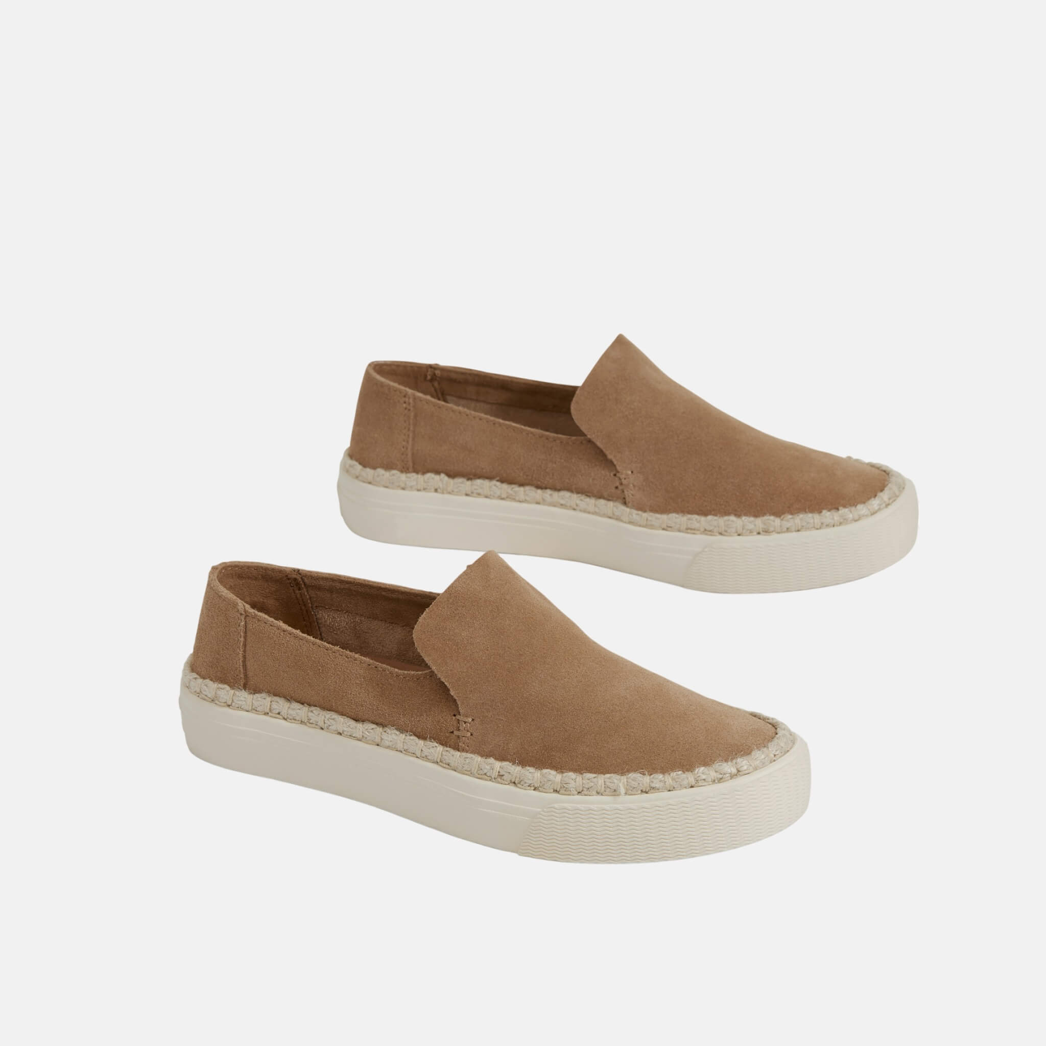 Dámské hnědé slip-ony TOMS Suede Sunset