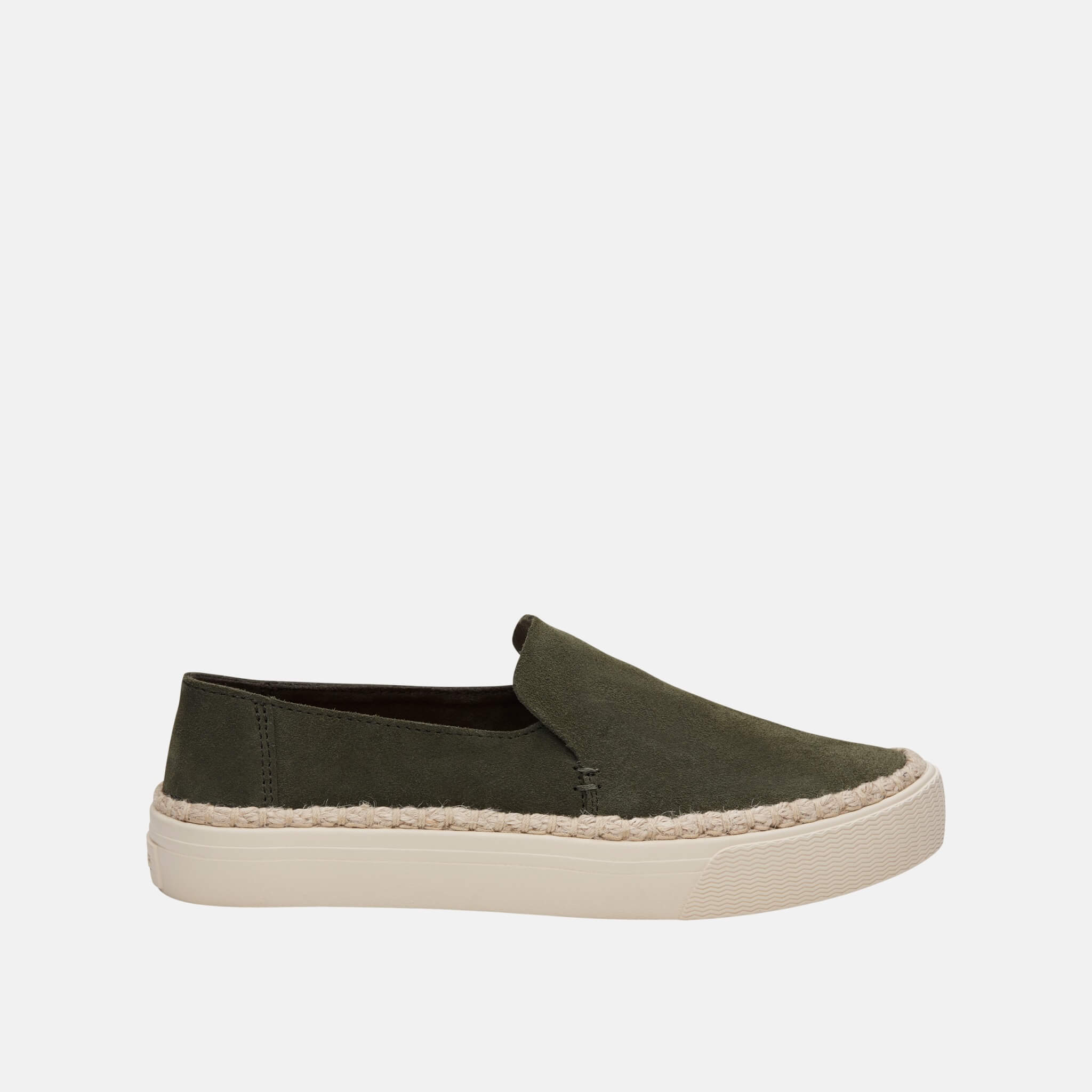 Dámské zelené slip-ony TOMS Suede Sunset