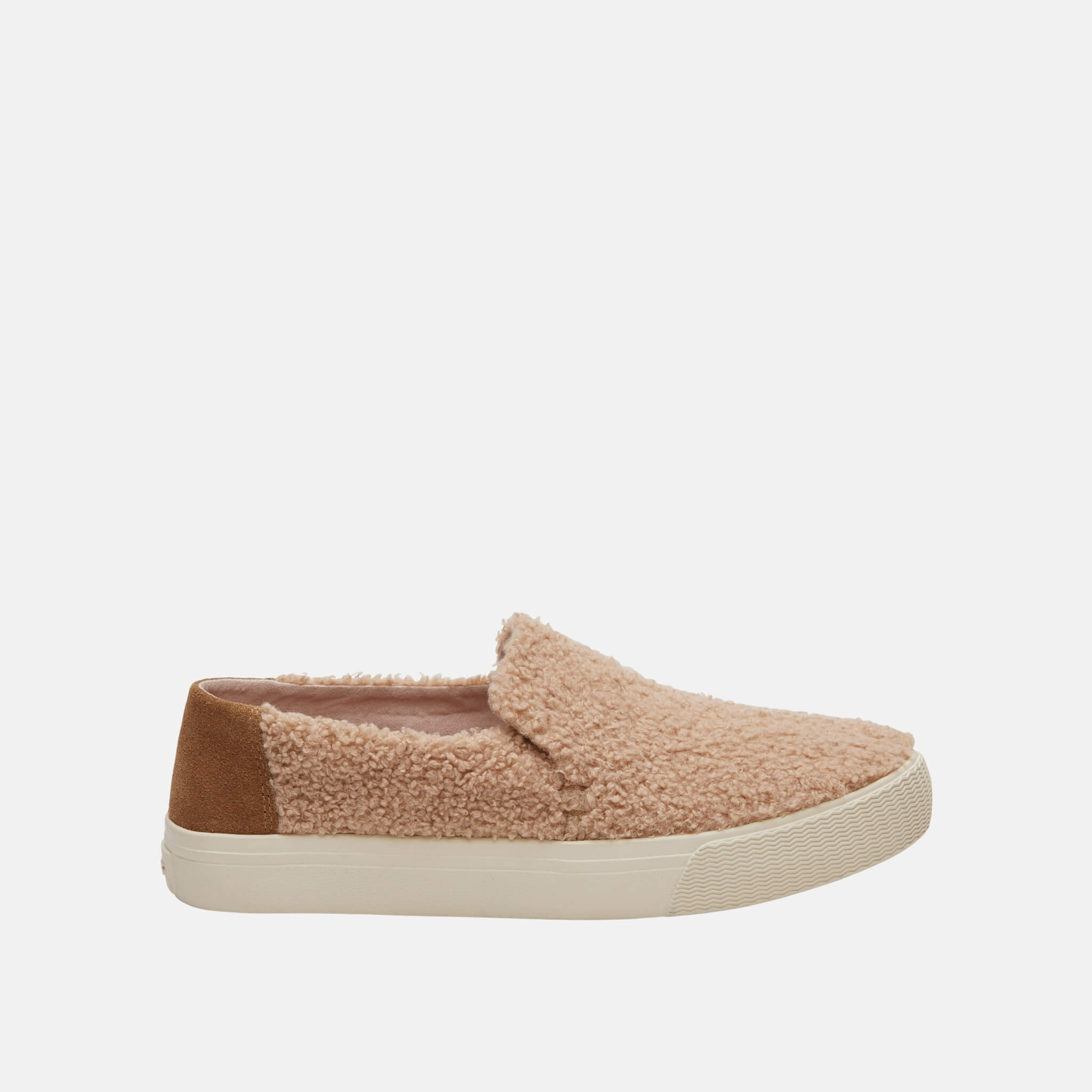 Dámske béžové semišové slipony TOMS Sunset