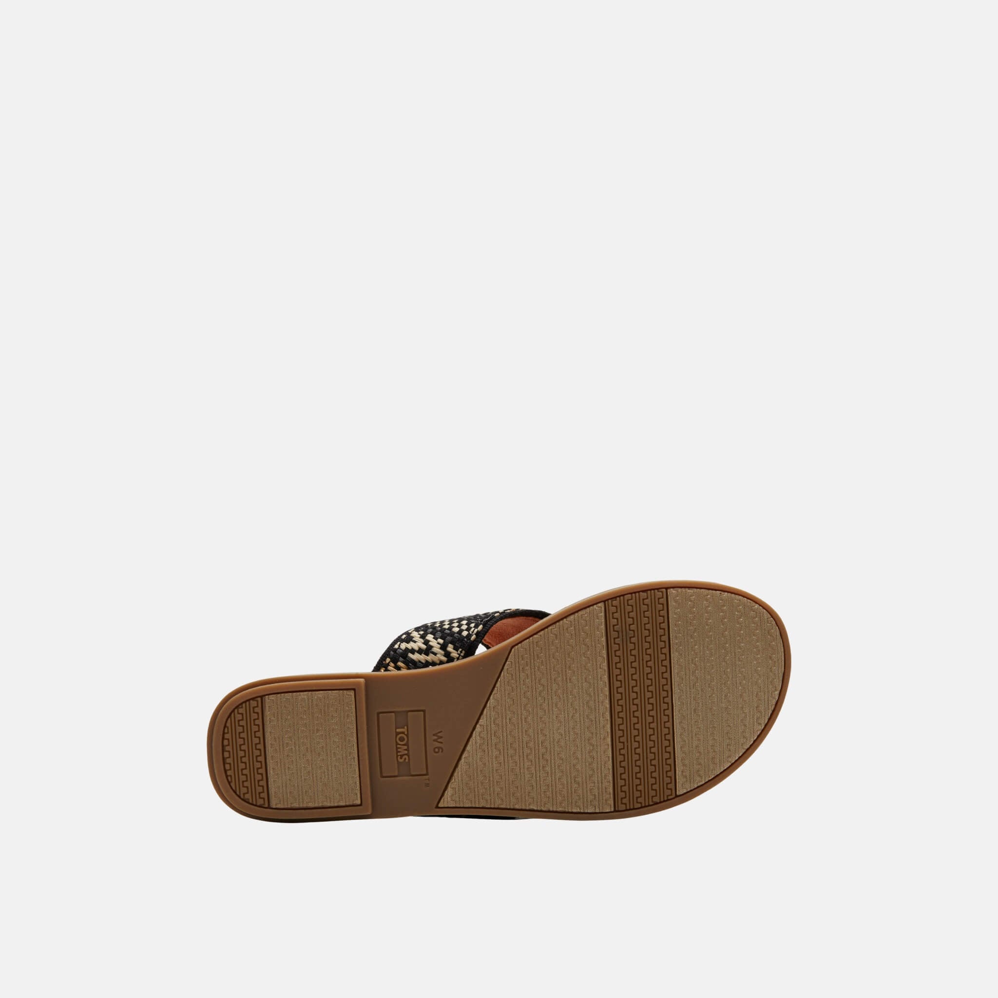 Dámské černé pantofle TOMS Black Woven Viv