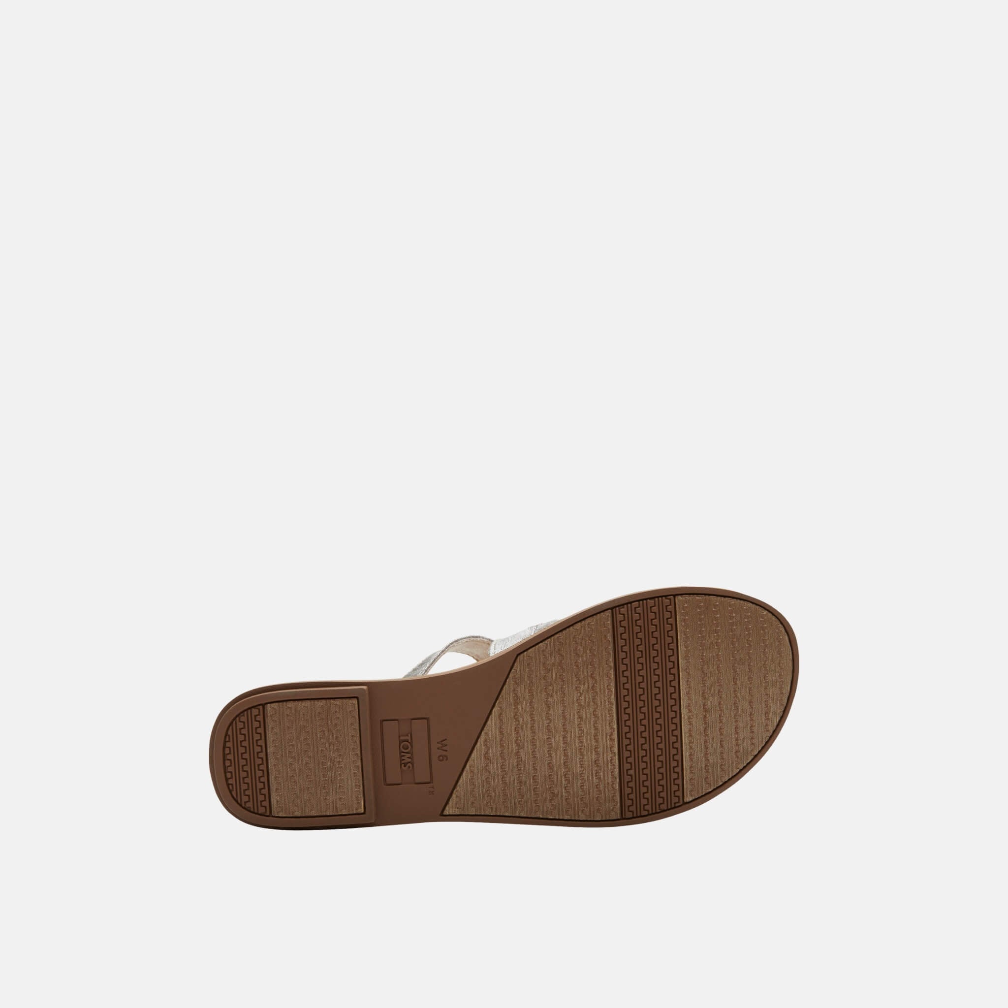 Dámské stříbrné sandálky TOMS Silver Metallic Sicily Sandals