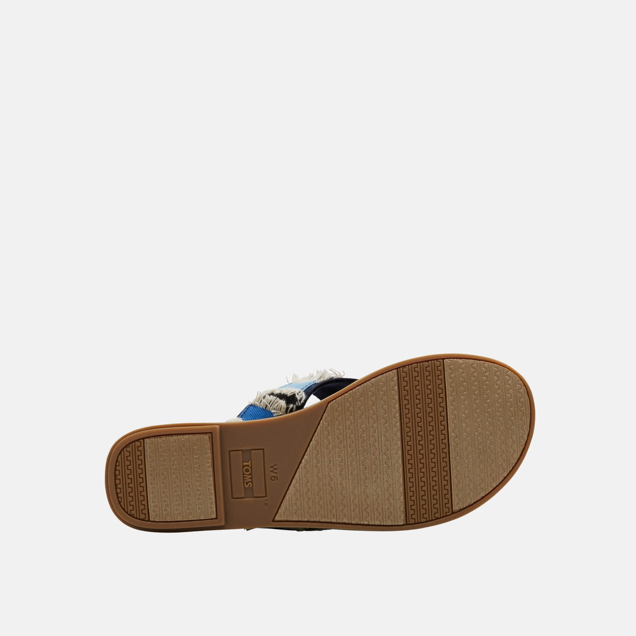 Dámské modré pantofle TOMS Navy Denim Viv Sandals