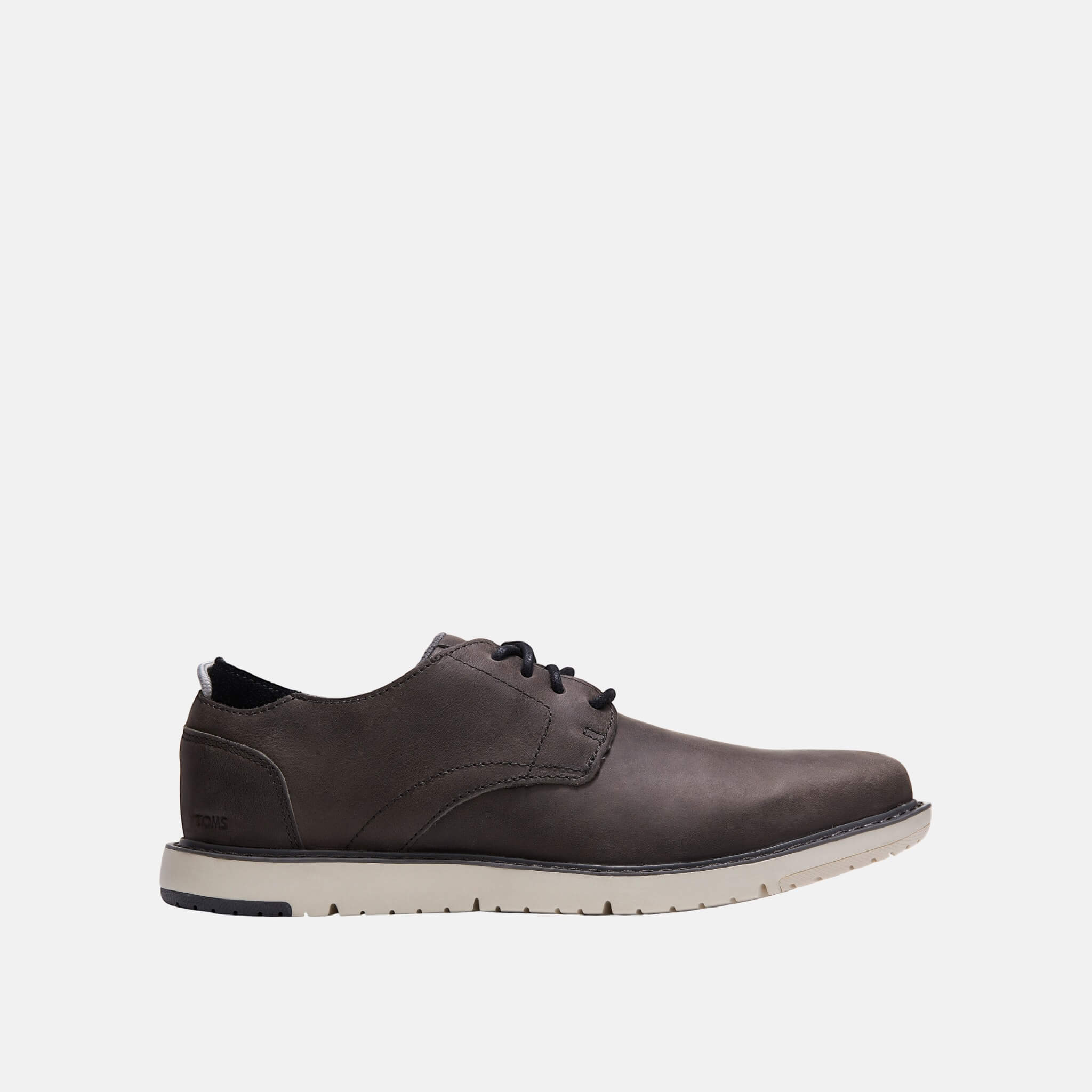 Pánské černé kožené polobotky TOMS Navi Oxford